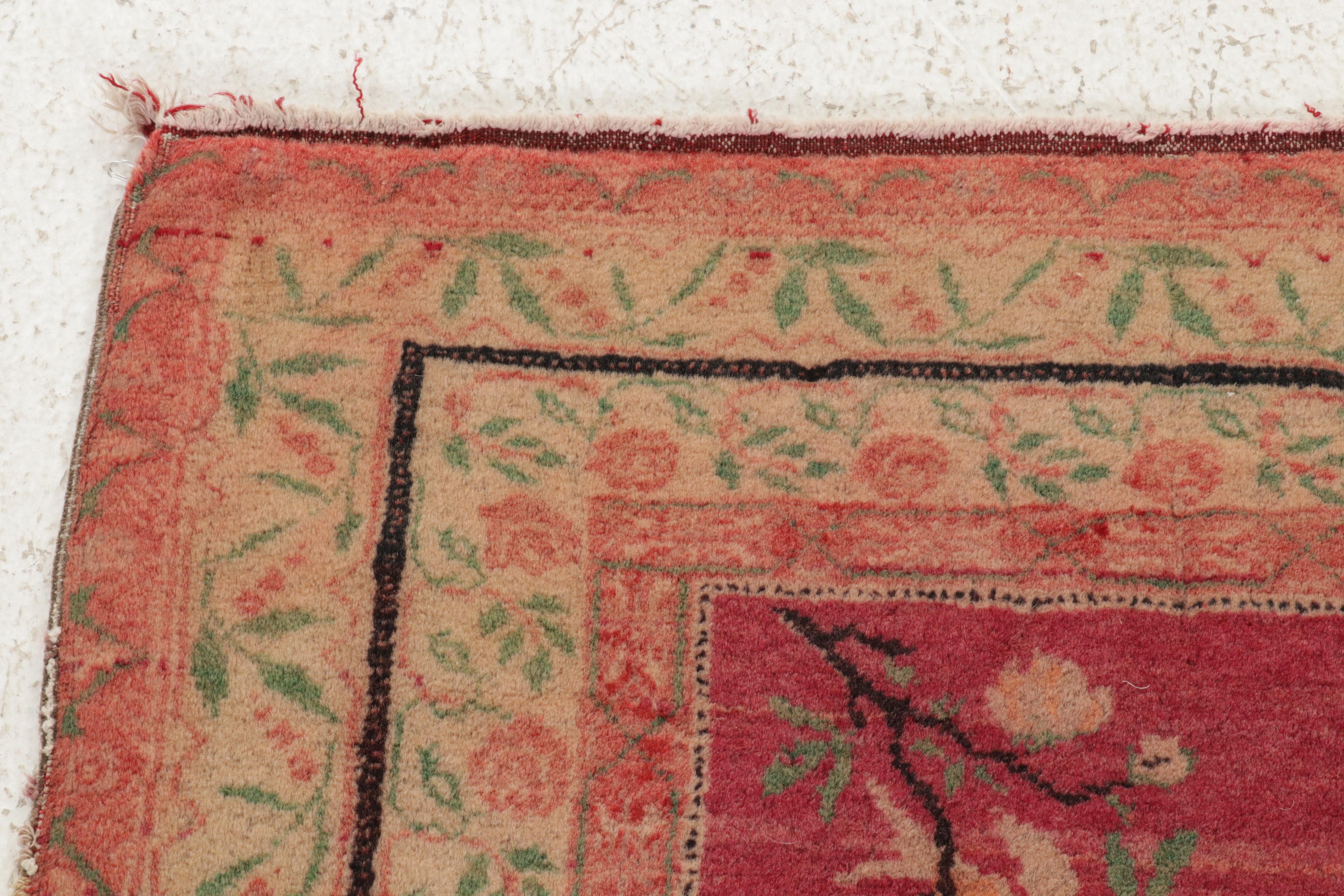 2'9 x 4'10 Hand-Knotted Antique Bulgarian Rug, 1920s