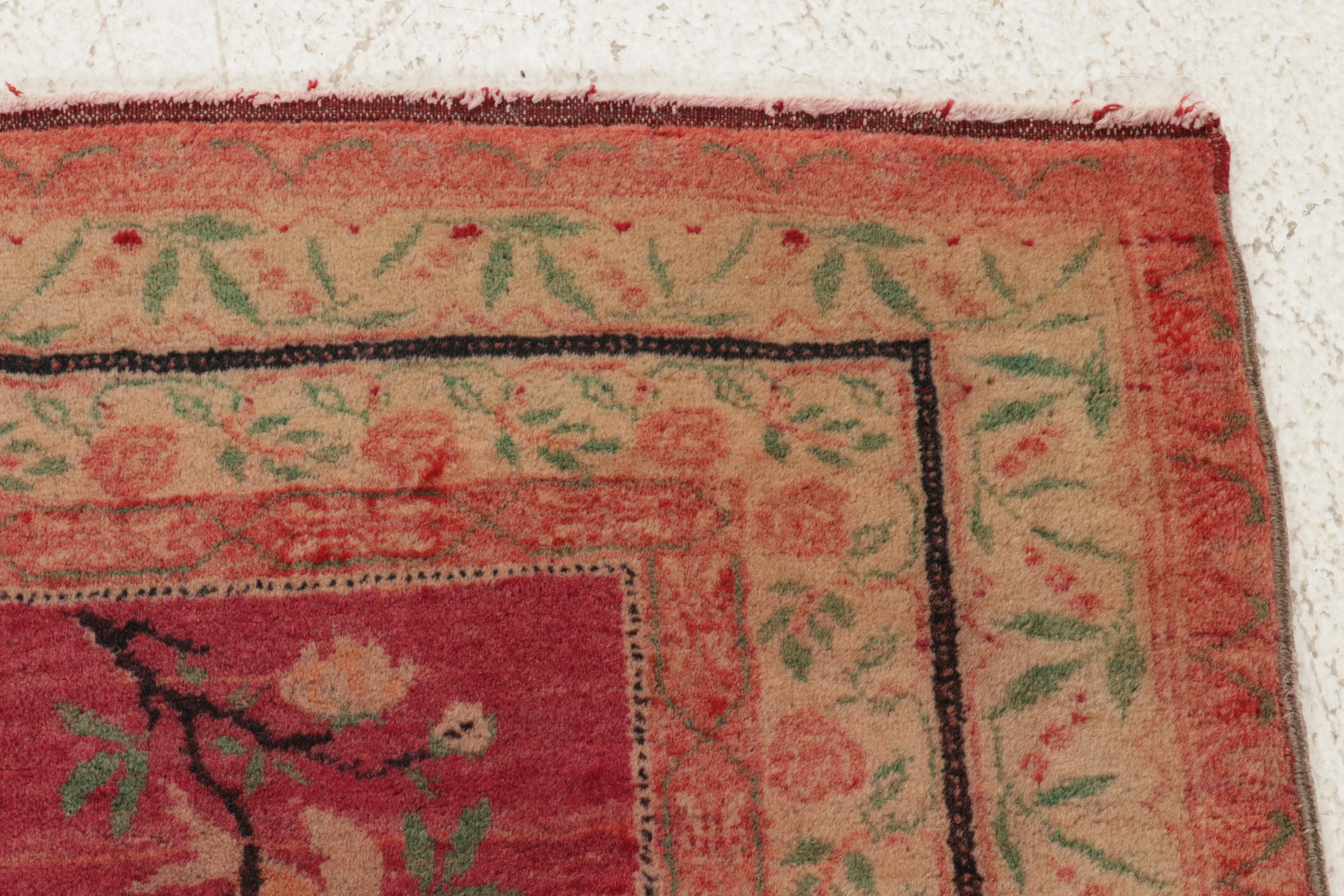 2'9 x 4'10 Hand-Knotted Antique Bulgarian Rug, 1920s