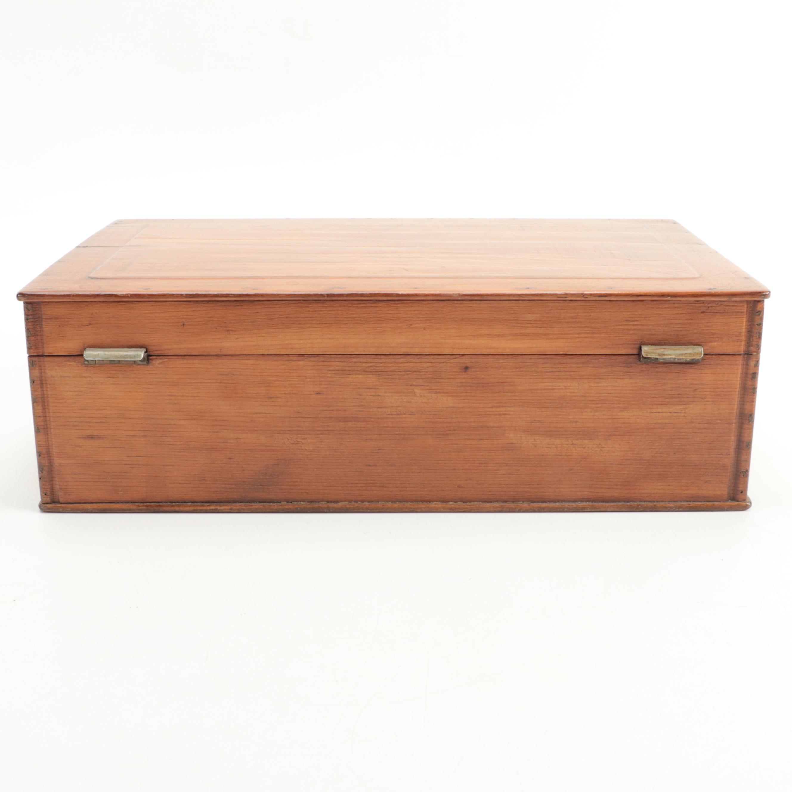 Walnut Sewing Box, Late 19th/Early 20th Century