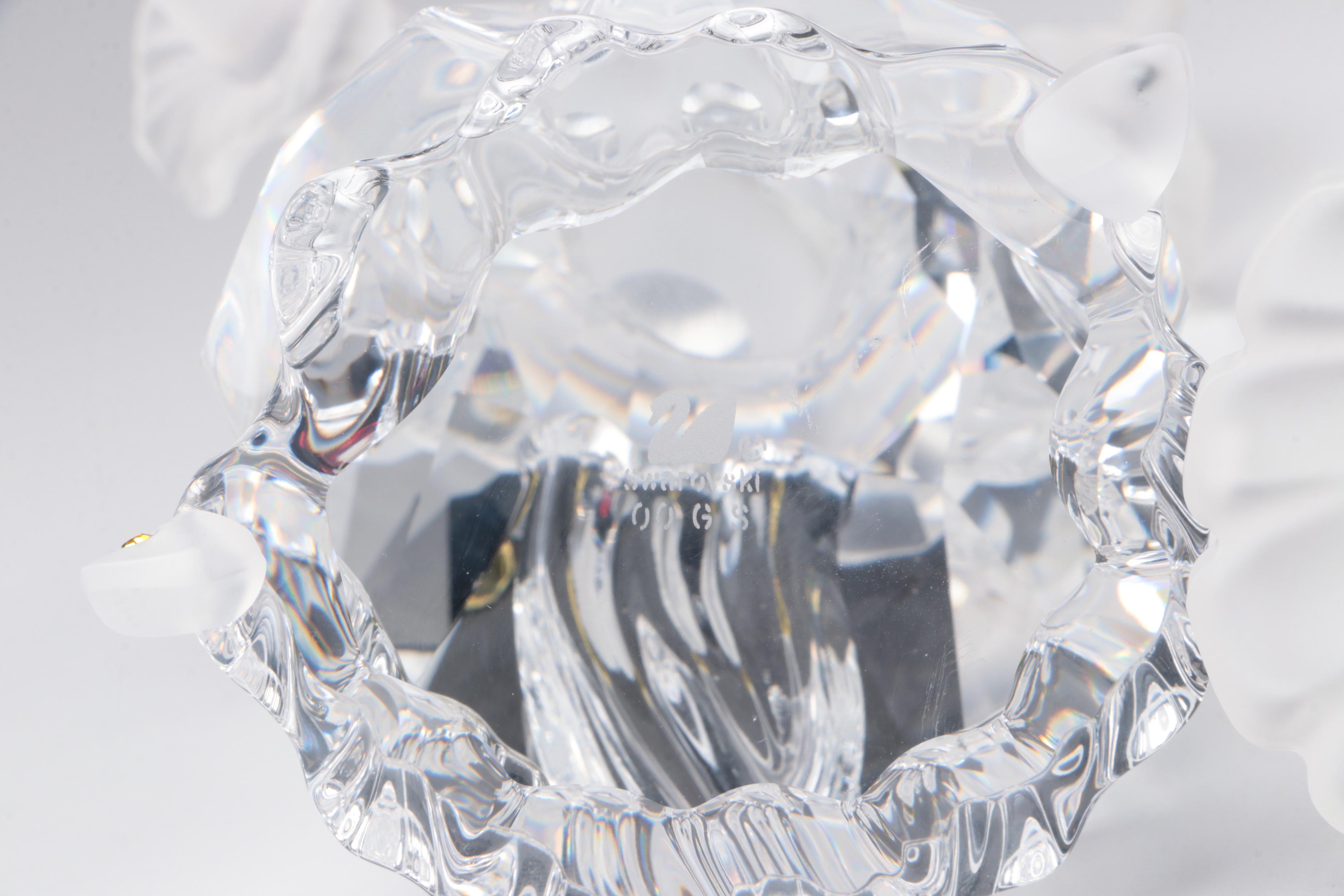 Swarovski Crystal 2000 and 2001 Masquerade Columbine and Harlequin Figurines