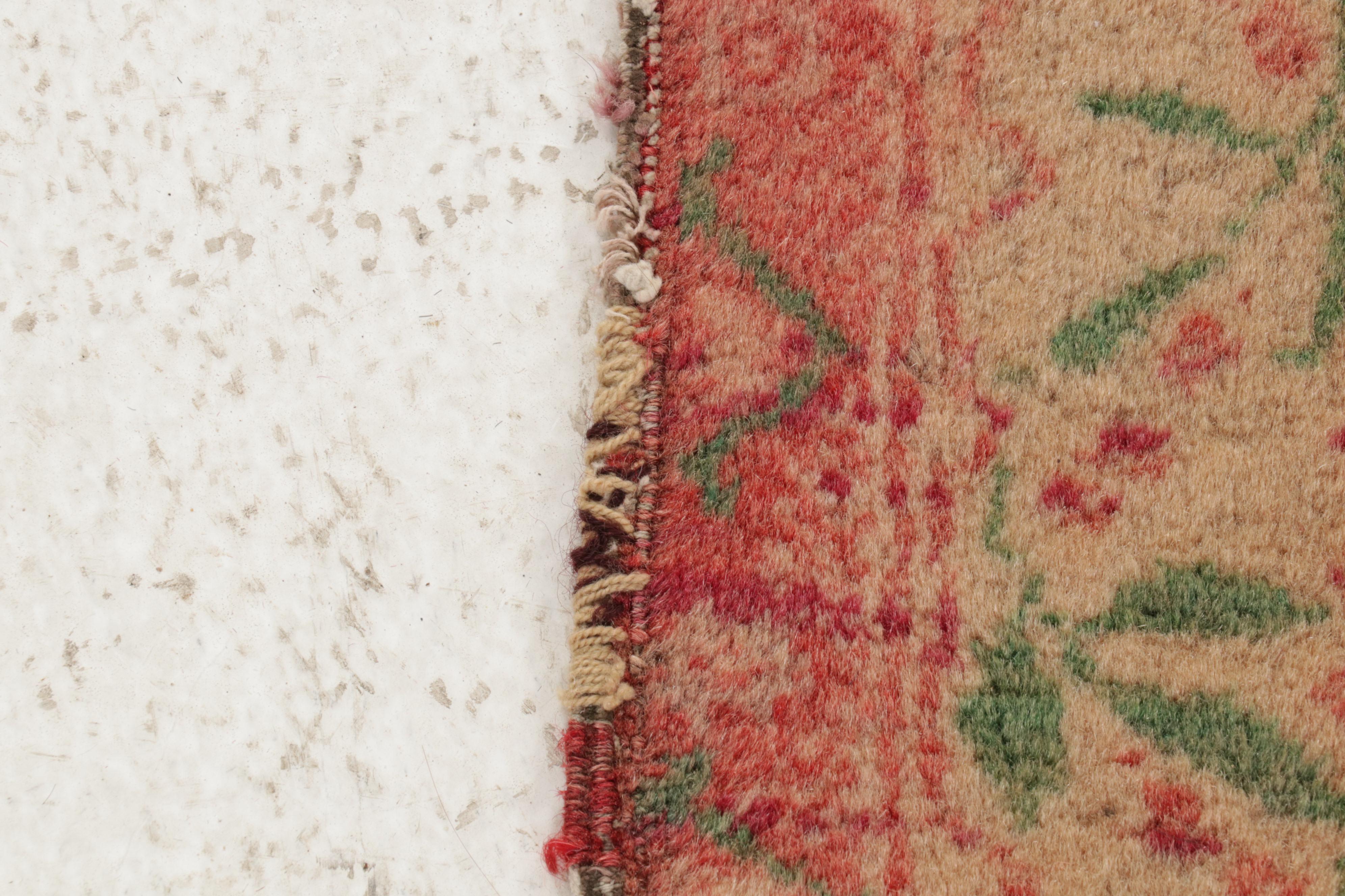 2'9 x 4'10 Hand-Knotted Antique Bulgarian Rug, 1920s