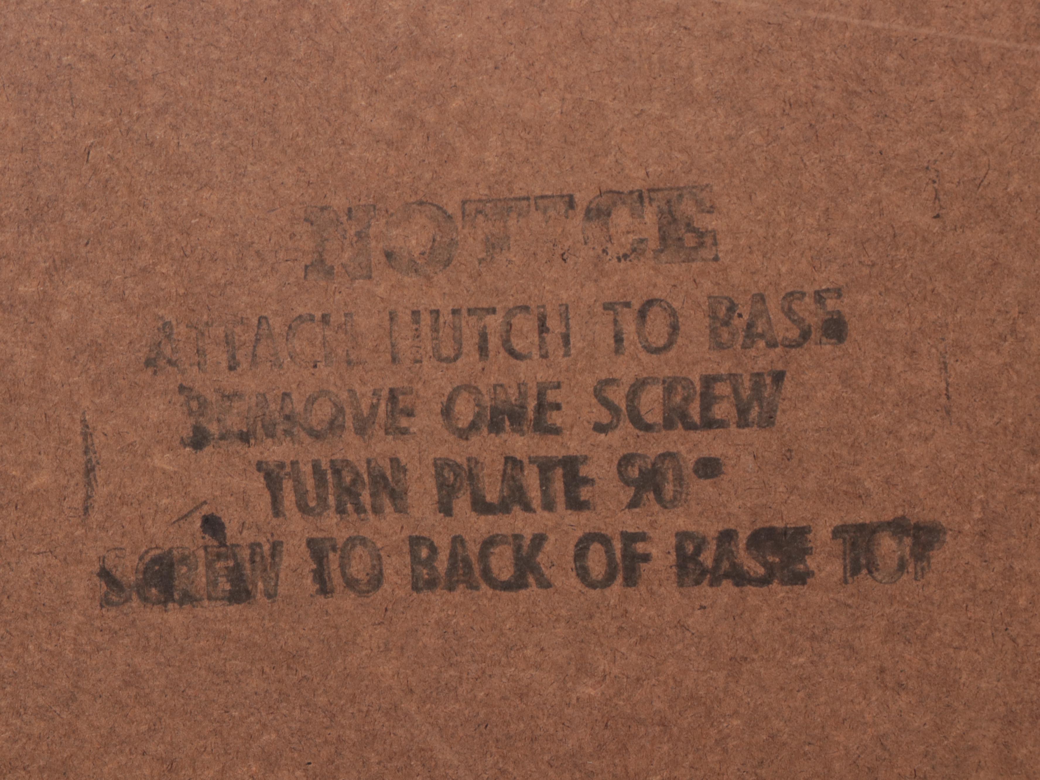 Dixie Furniture Oak Bookcase-on-Chest, Late 20th Century