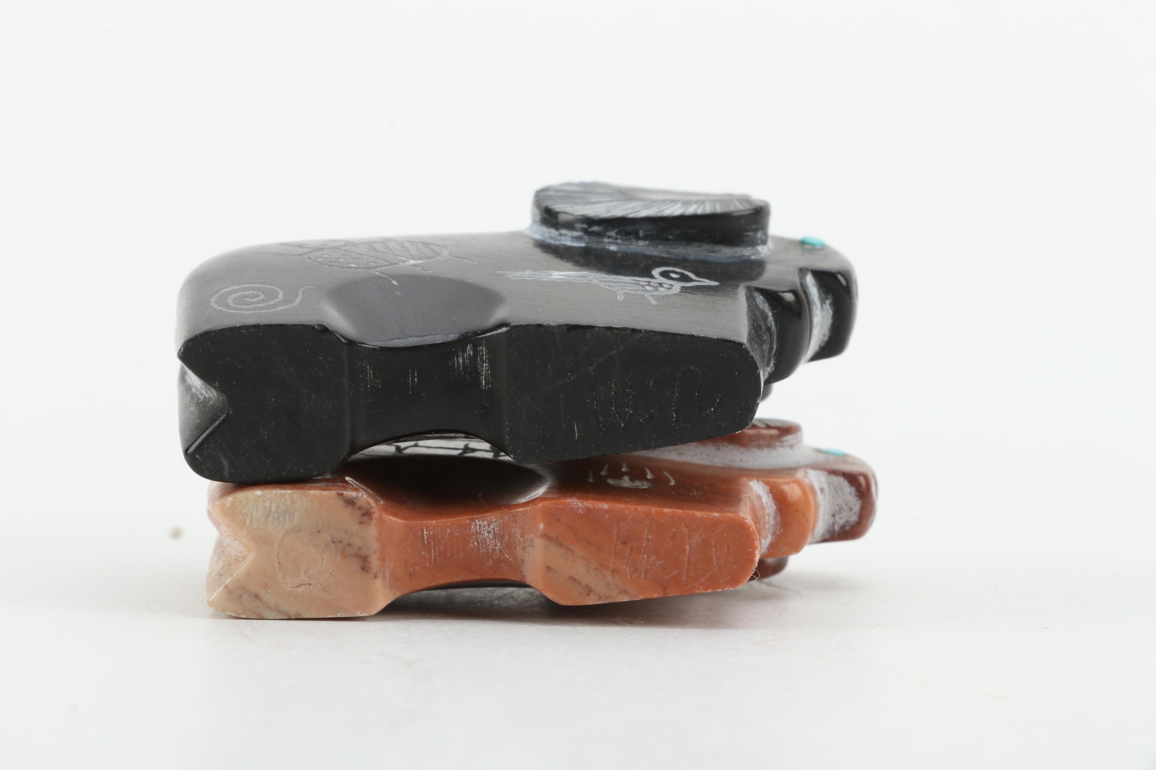 Zuni and Others Hand-Carved Fetish Soapstone, Jasper, Picasso Stone and More