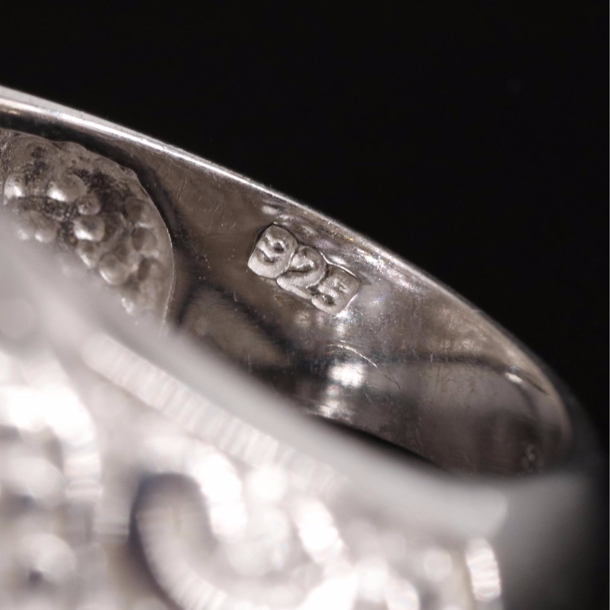 Sterling Citrine and Amethyst Flower Ring