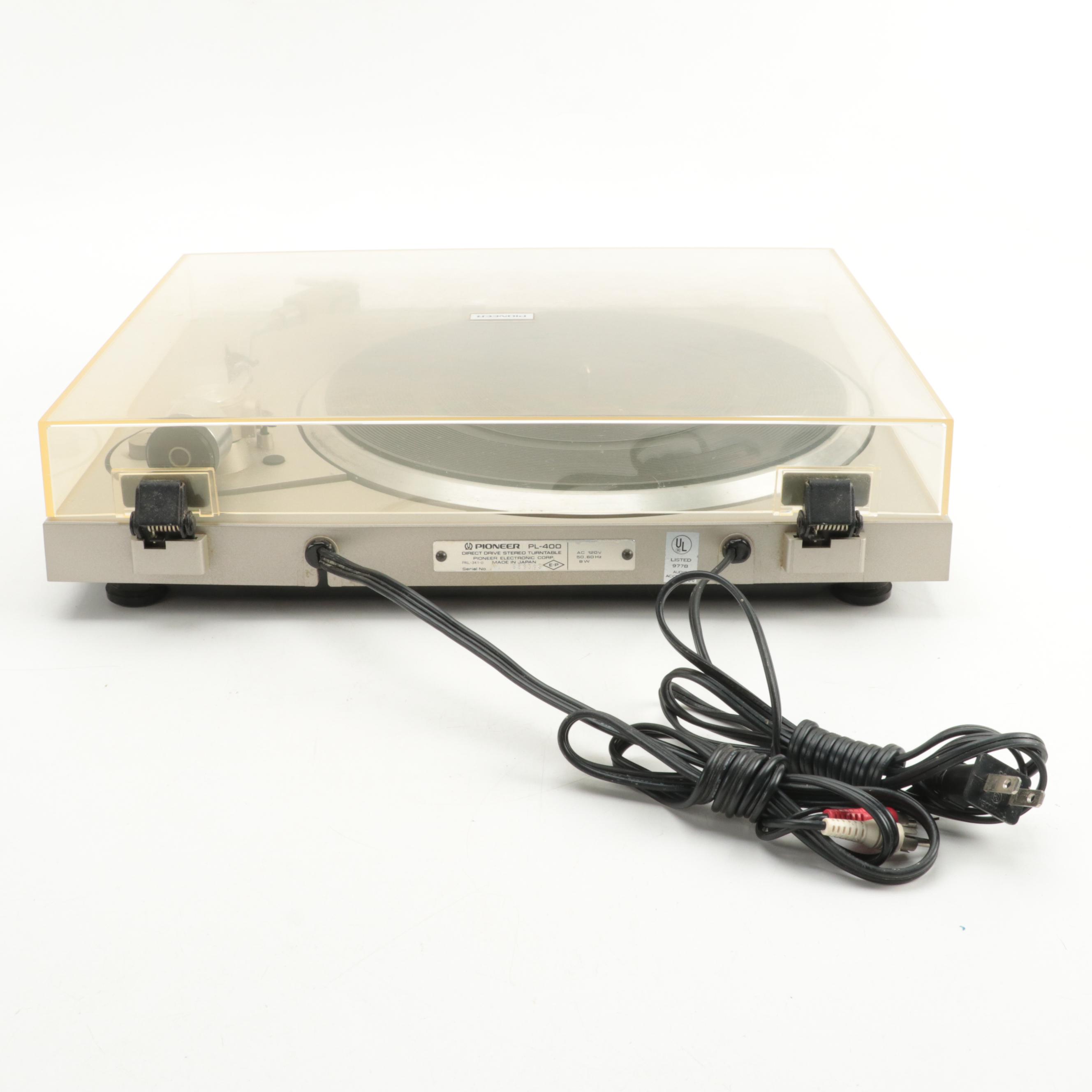 Pioneer Direct Drive PL-400 Turntable, Late 20th Century