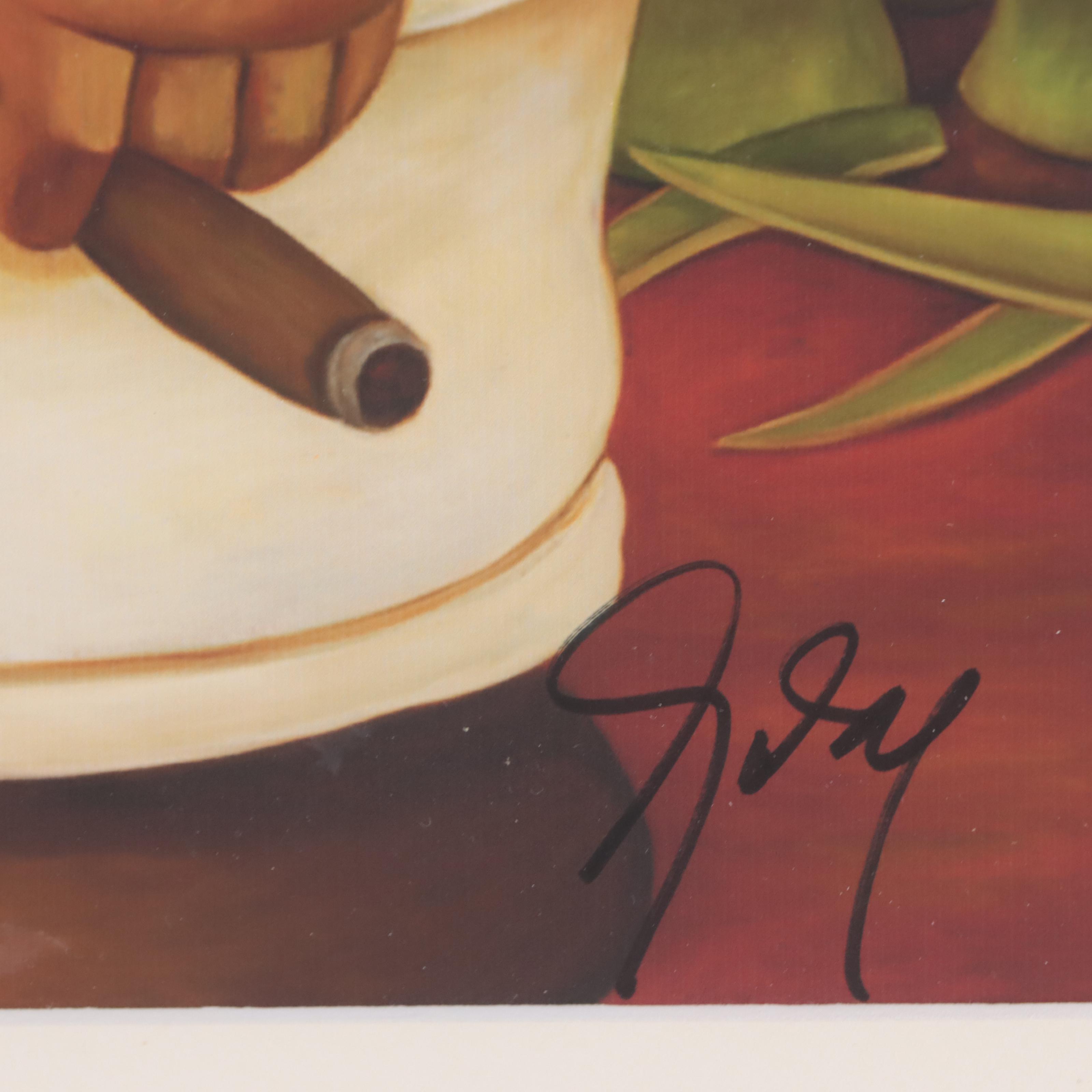 Alberto Godoy Giclée of Man in Field