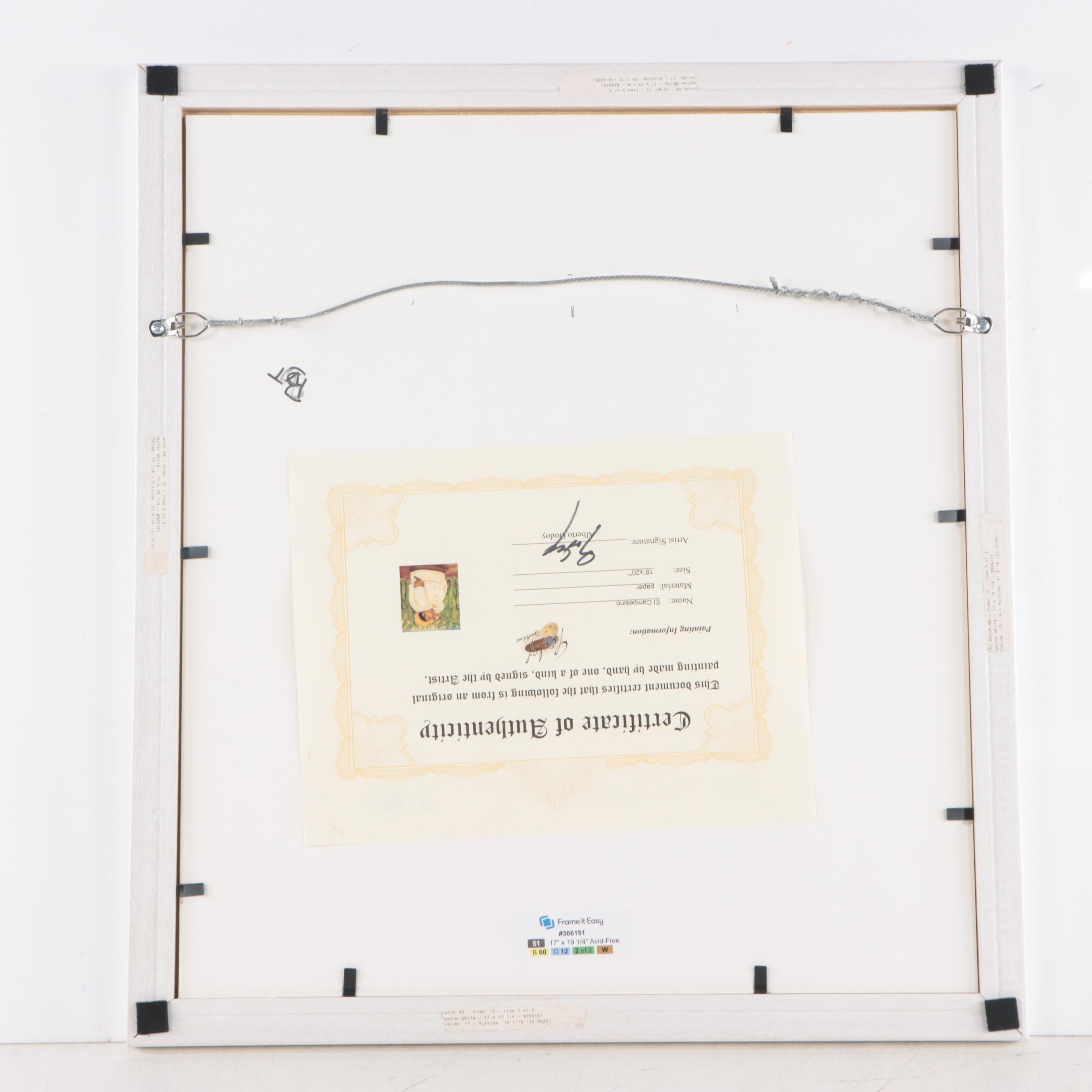 Alberto Godoy Giclée of Man in Field