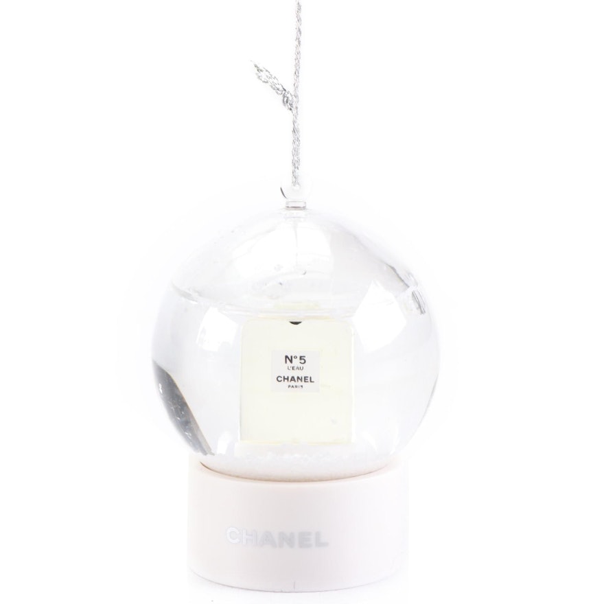 Chanel Miniature Snow Globe Ornament