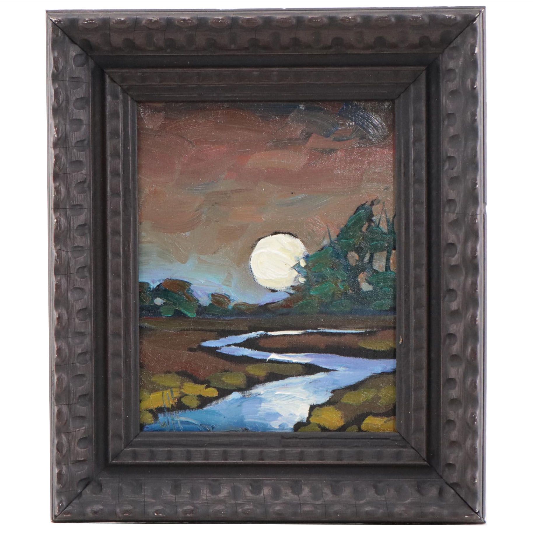 William Hawkins Nocturne Landscape Oil Painting, 2023