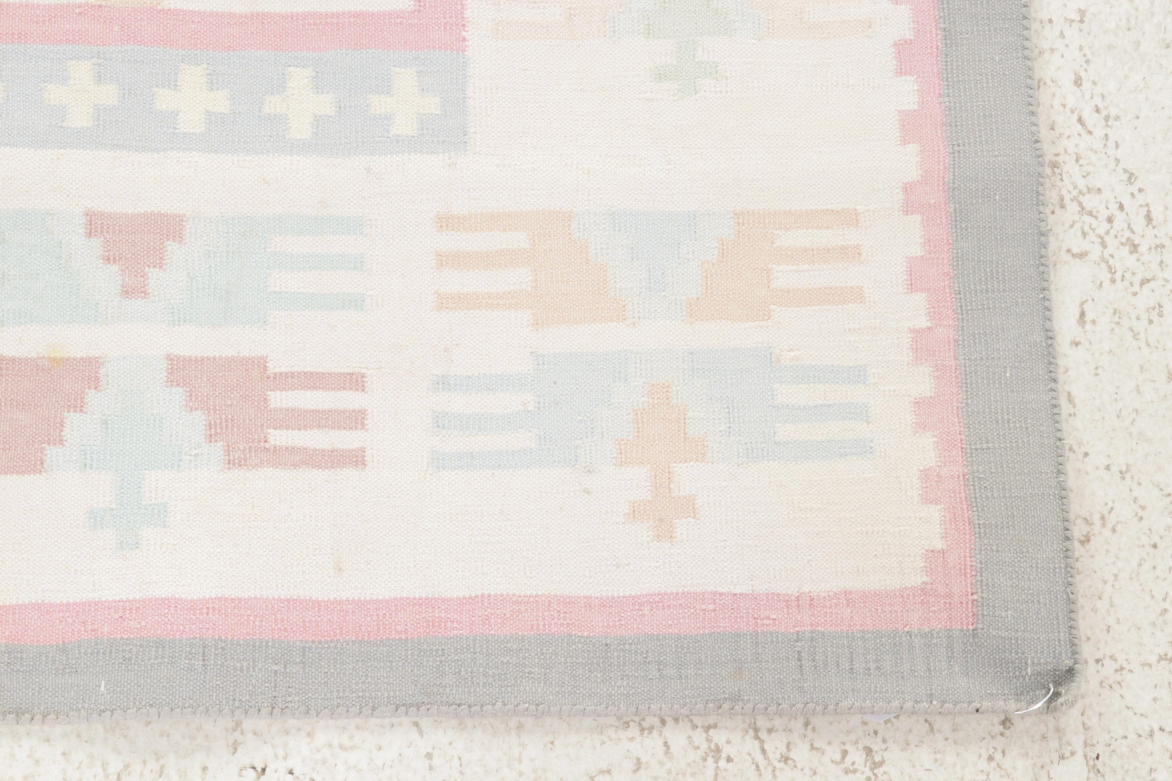 2'6 x 3'10 Handwoven Indian Dhurrie Accent Rug, 2010s