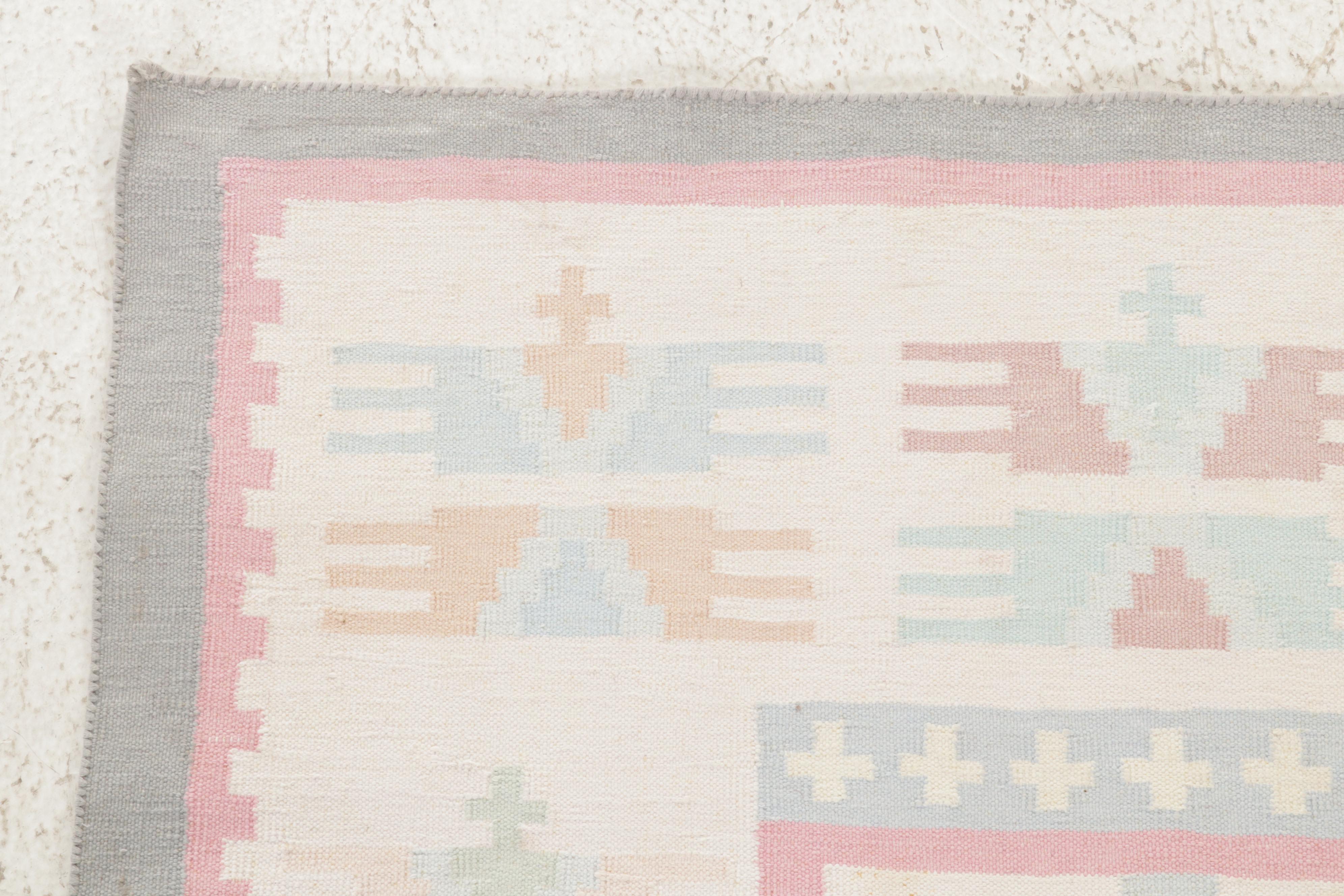 2'6 x 3'10 Handwoven Indian Dhurrie Accent Rug, 2010s