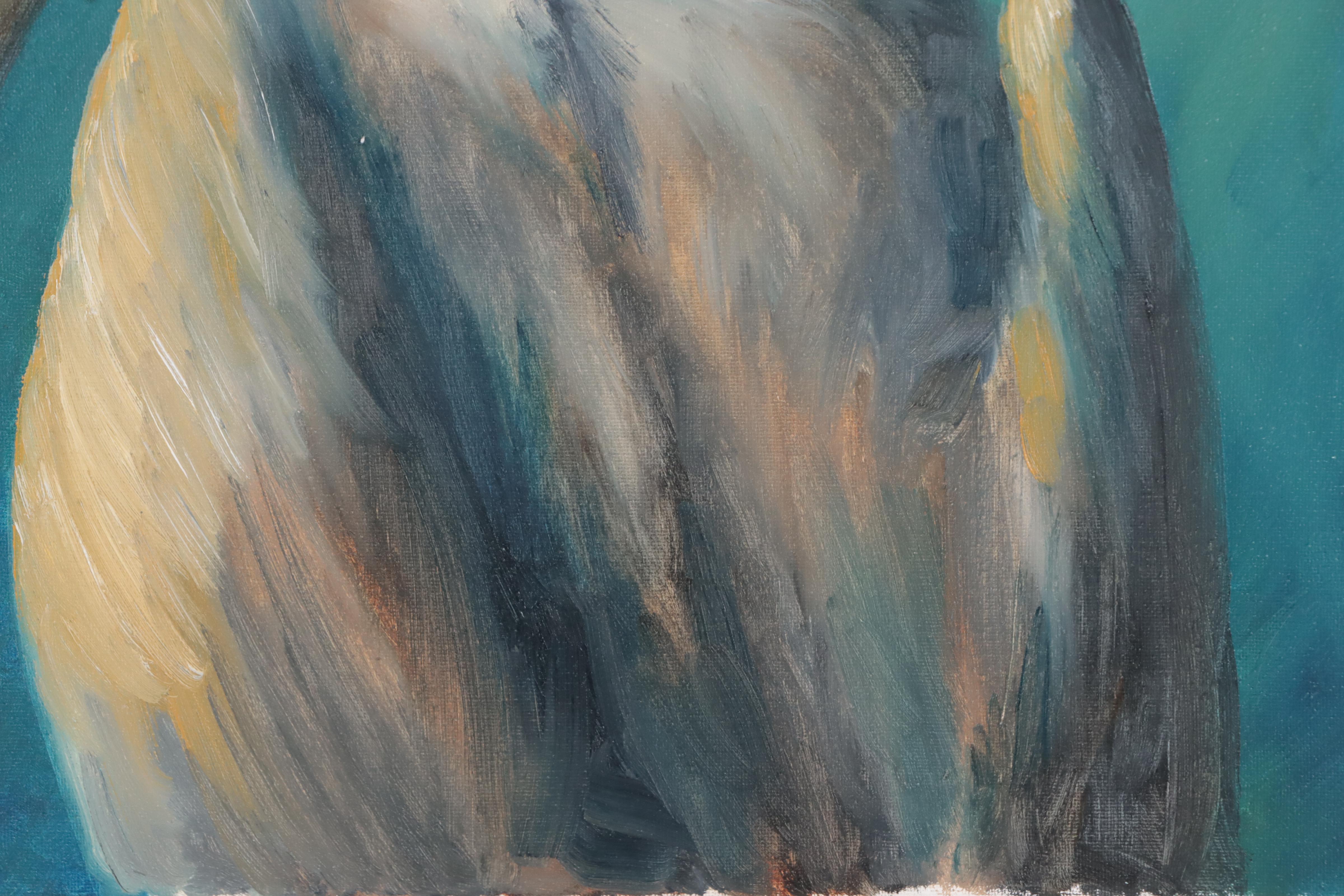 Russell A. Weatherford Oil Painting of Pelican