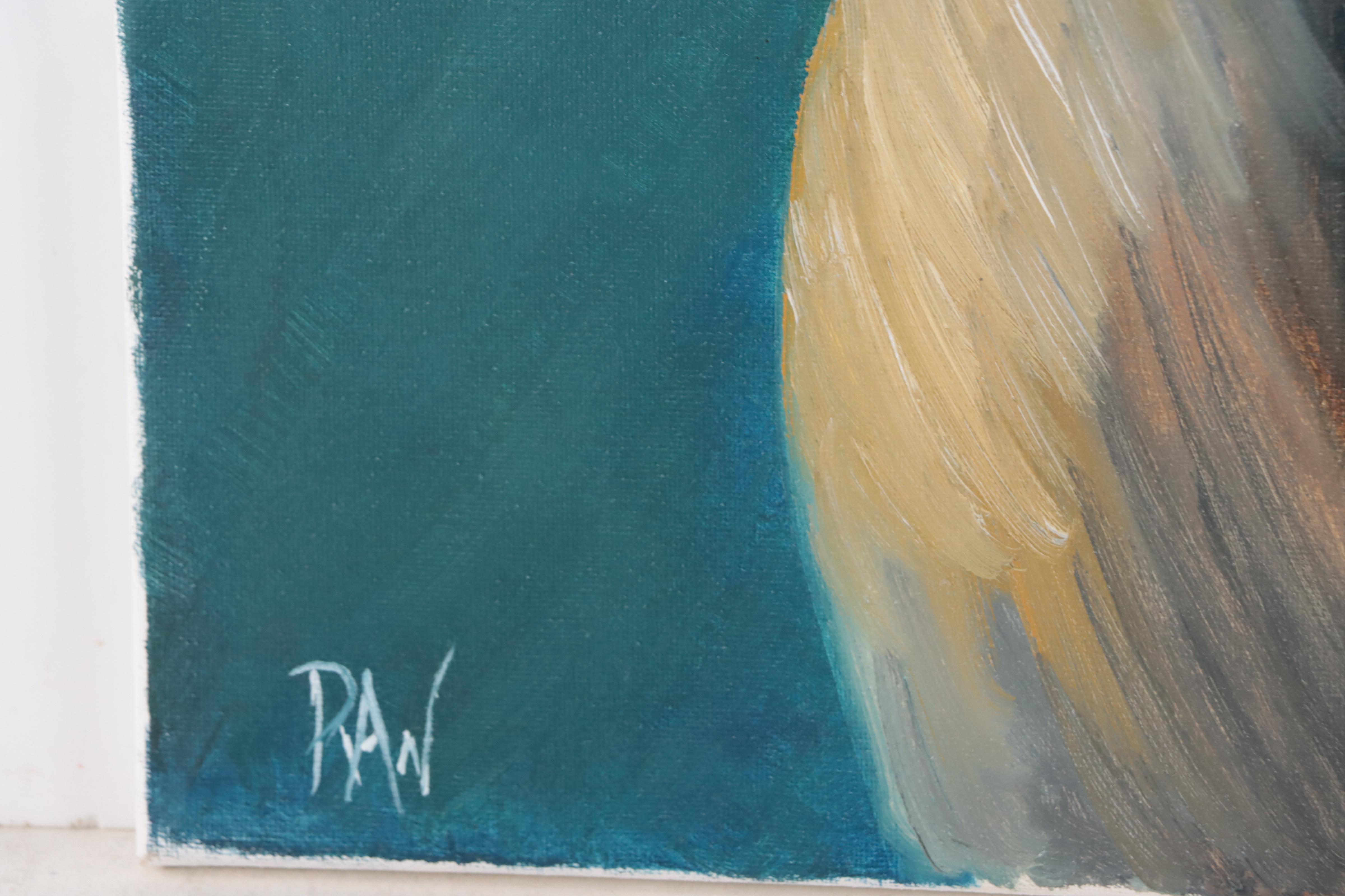 Russell A. Weatherford Oil Painting of Pelican