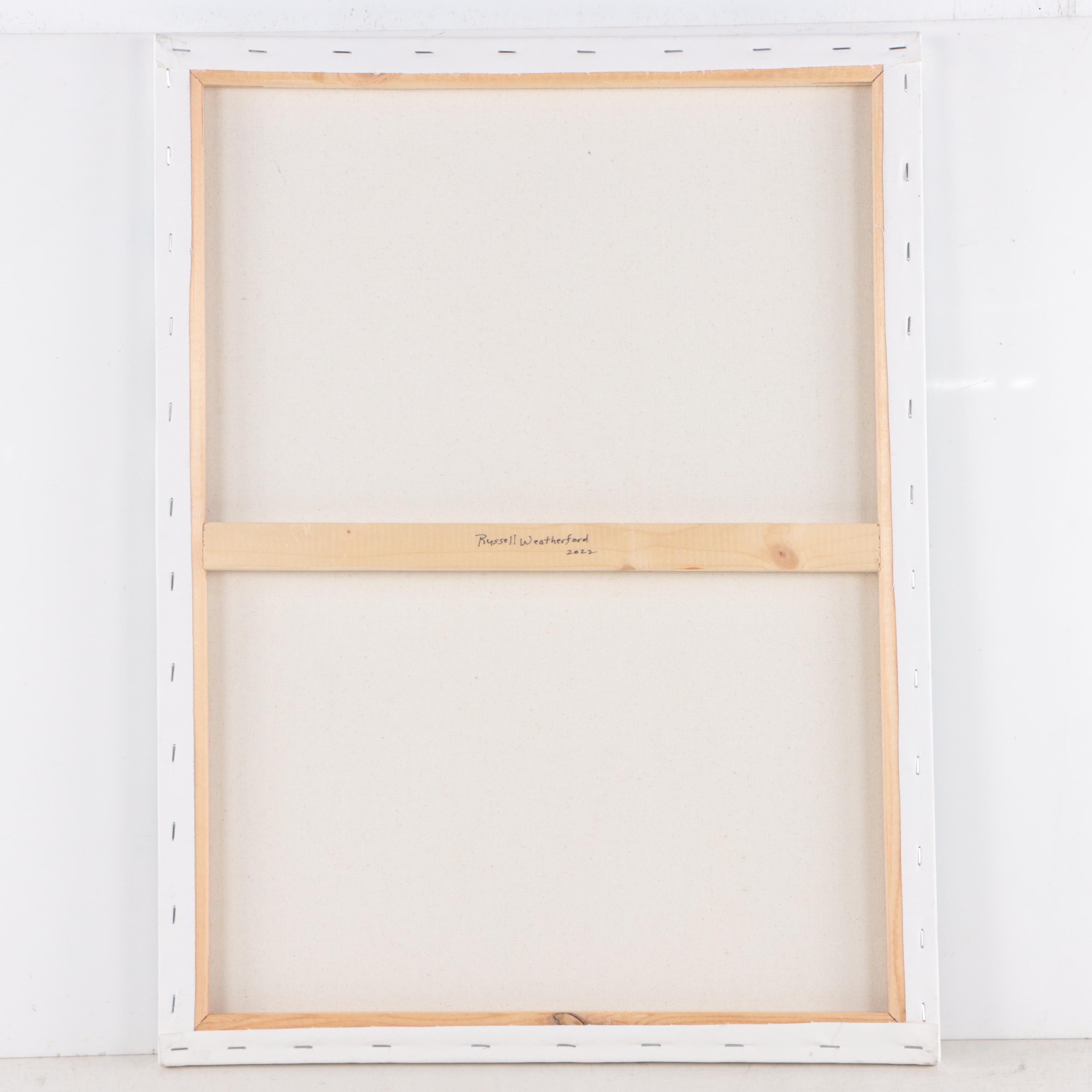 Russell A. Weatherford Oil Painting of Pelican