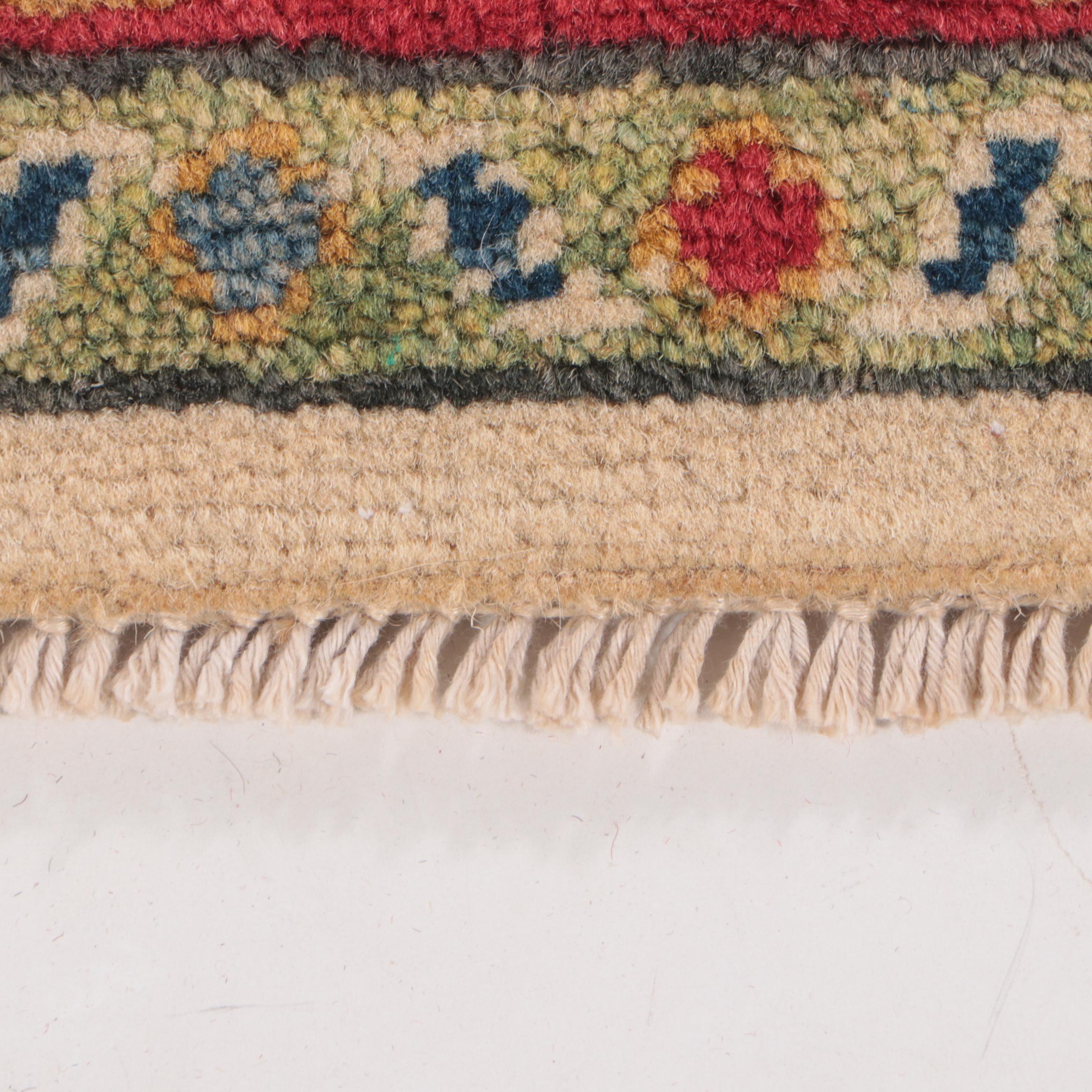 4' x 6'1 Hand-Knotted Pakistani Kazak-Style Area Rug