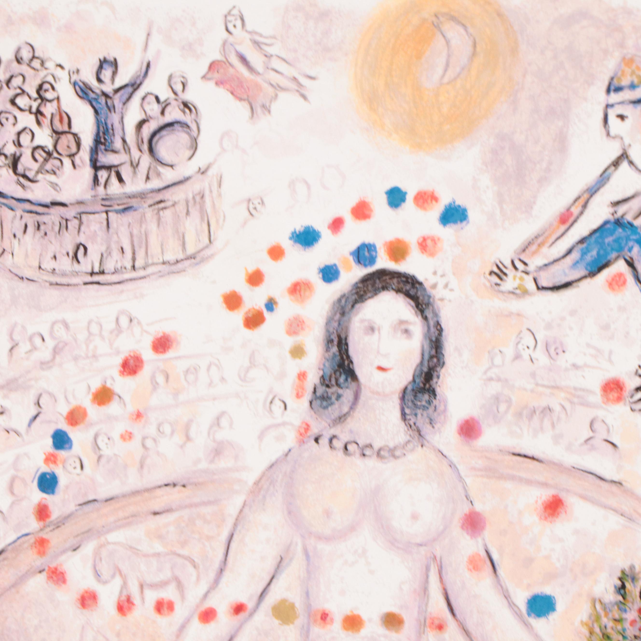 Giclée After Marc Chagall "Dance and Flutist"