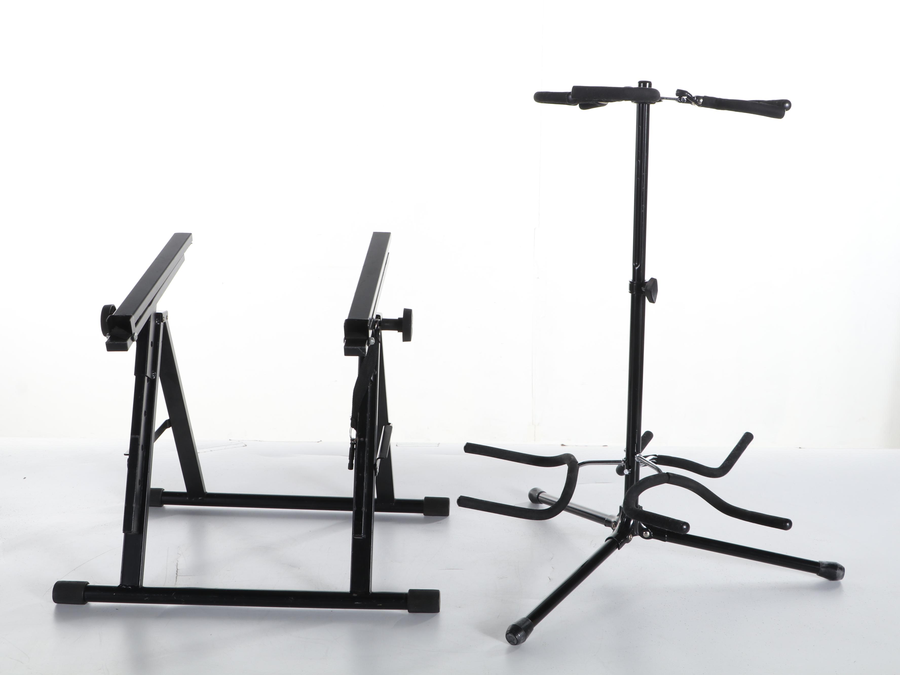 On Stage Stands Folding Amp and Guitar Stands with Groove Pak Stand