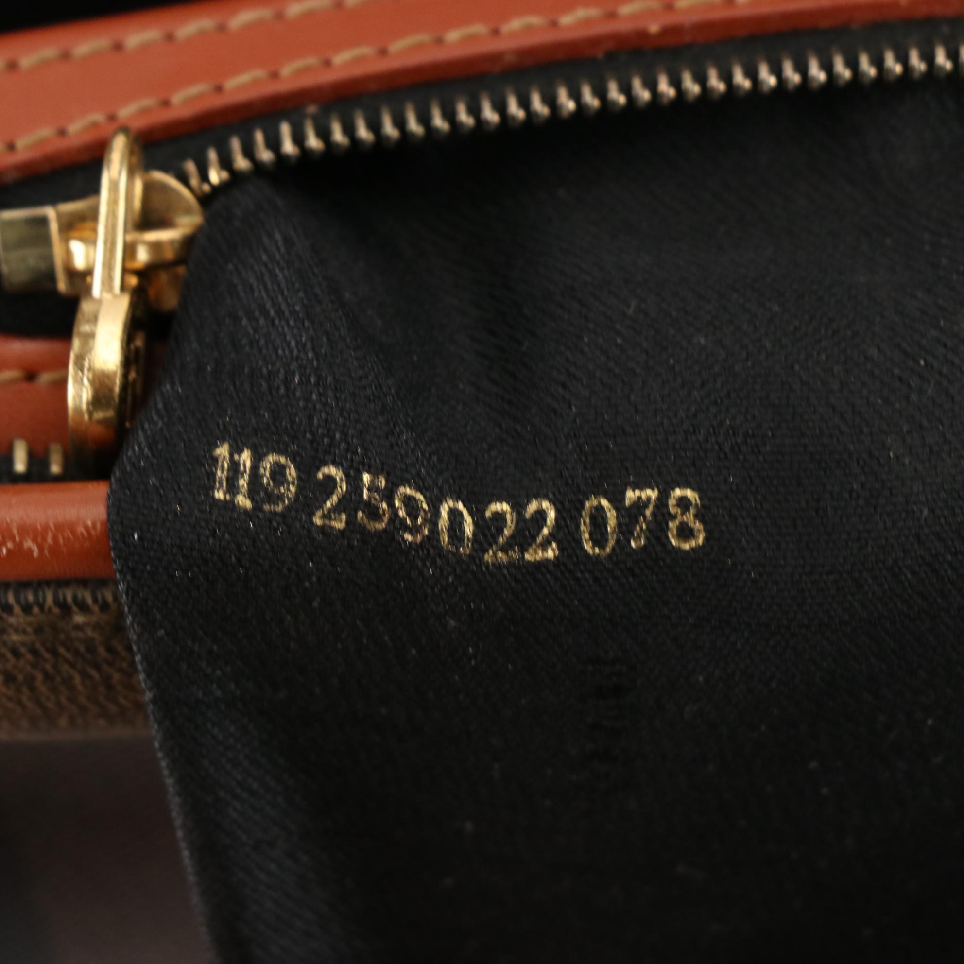 Fendi Boston Bag in Pequin Stripe Coated Canvas and Leather