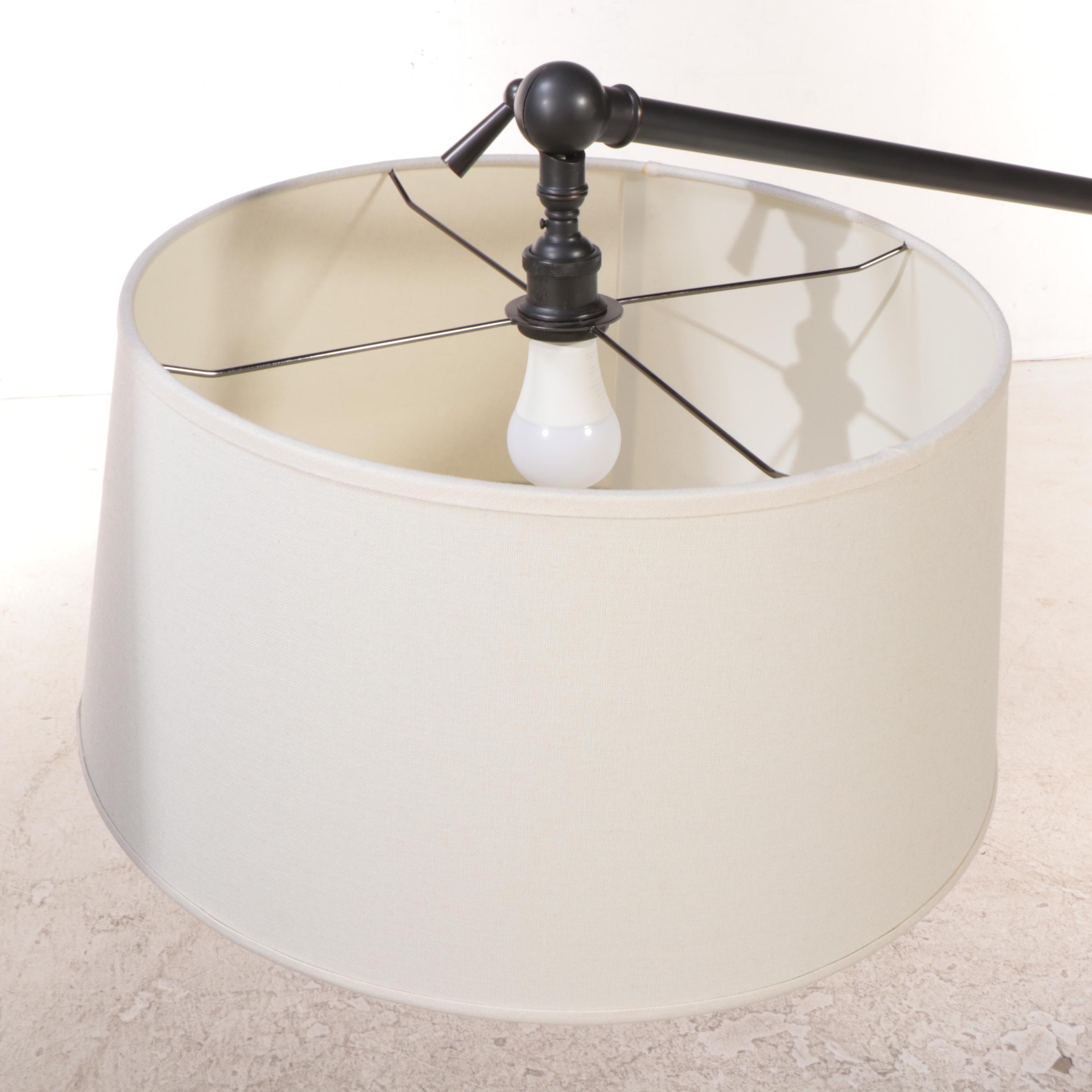 Pottery Barn "Chelsea" Bronze-Finished Steel and Aluminum Adjustable Floor Lamp