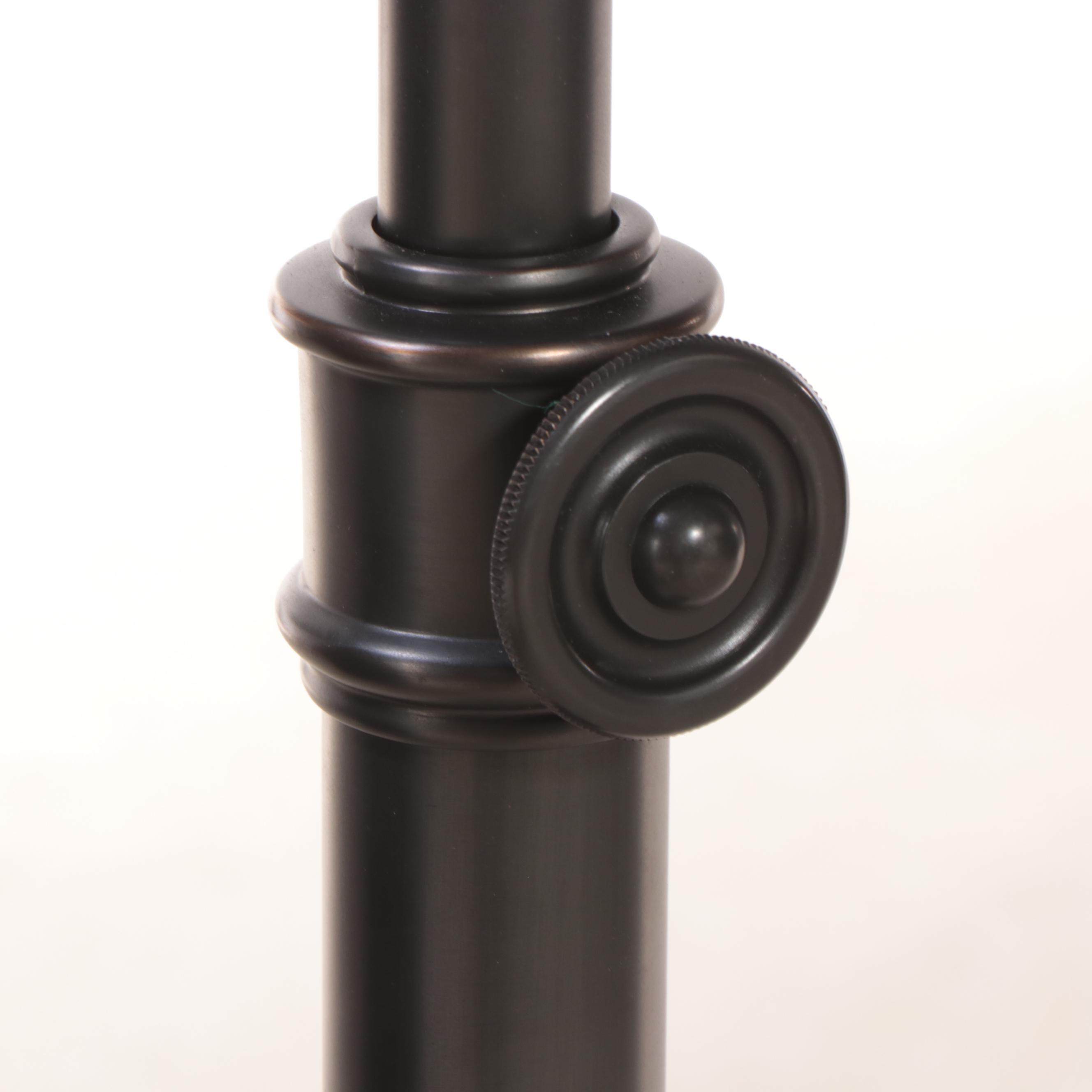 Pottery Barn "Chelsea" Bronze-Finished Steel and Aluminum Adjustable Floor Lamp