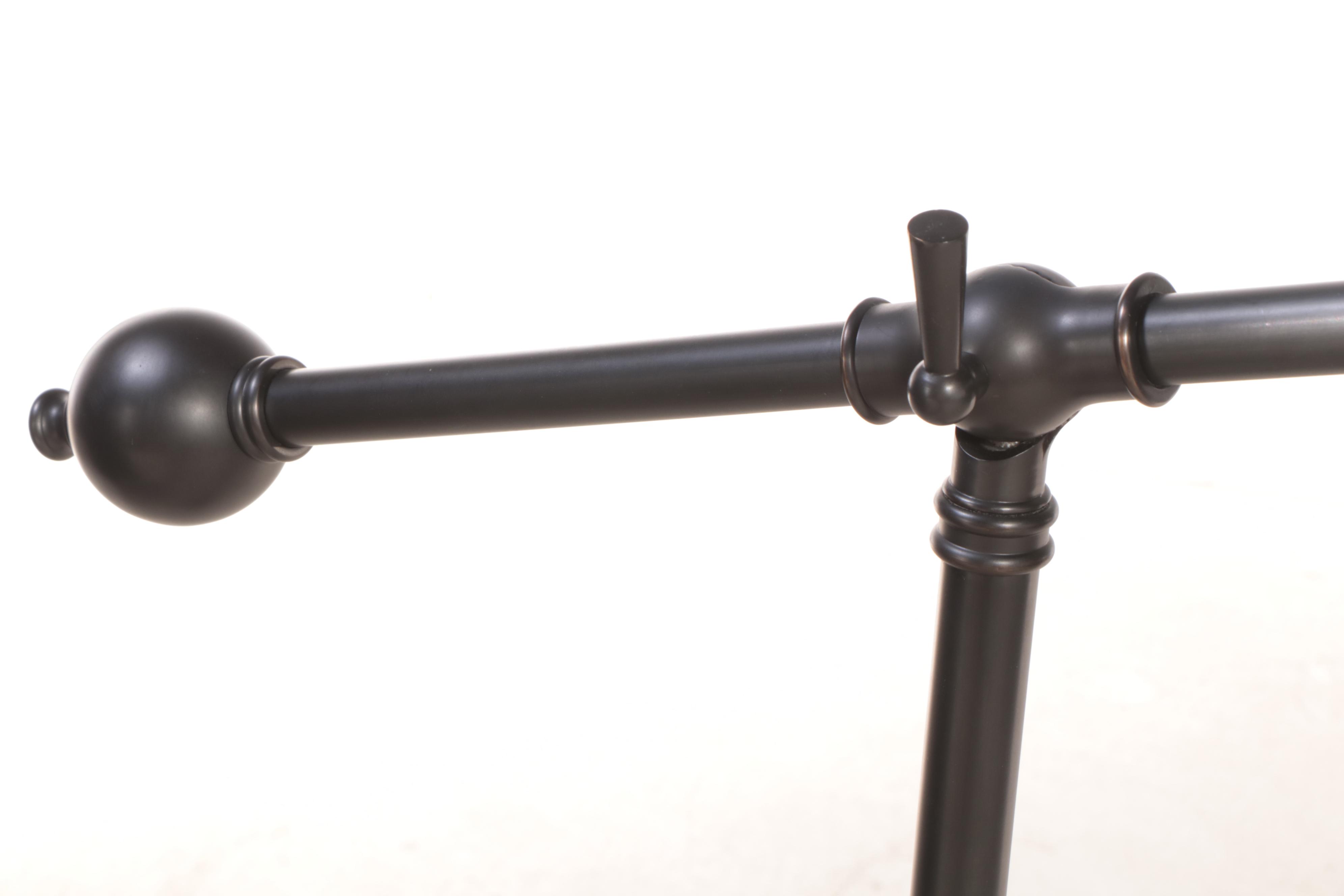 Pottery Barn "Chelsea" Bronze-Finished Steel and Aluminum Adjustable Floor Lamp