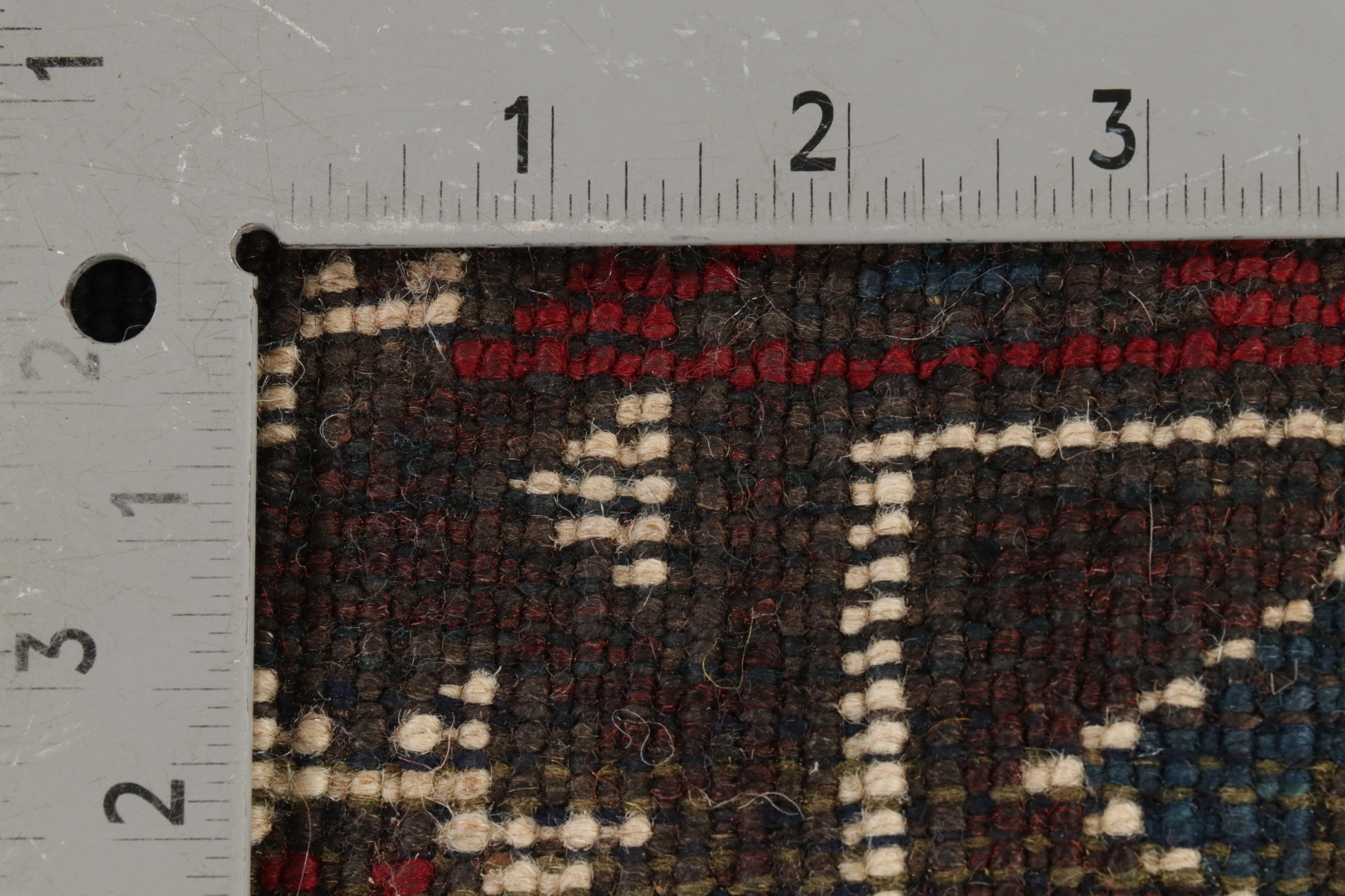 2'8 x 4'8 Hand-Knotted Turkish Kurdish Village Accent Rug, 1990s