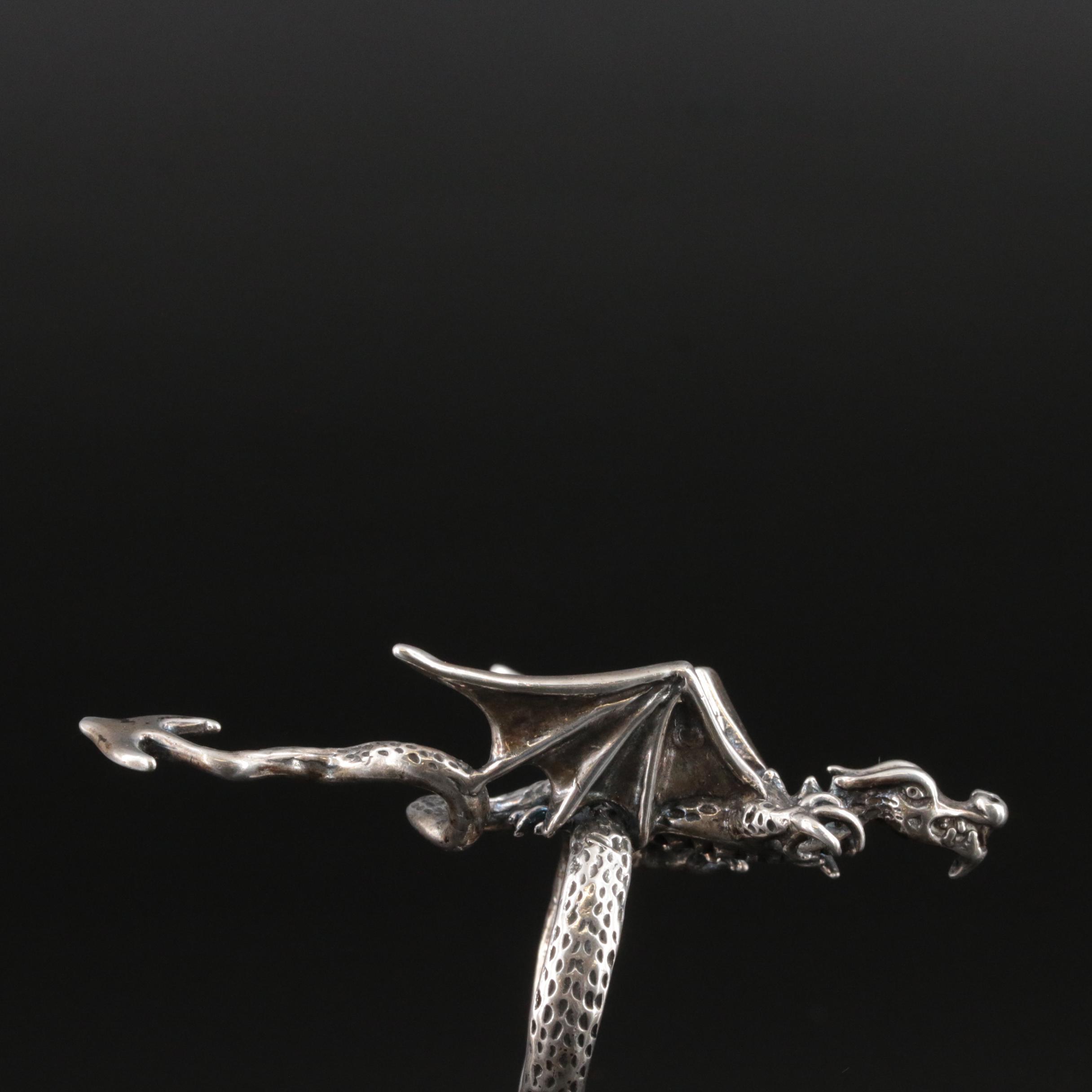 Scott Macklin Sterling Figural Dragon Ring