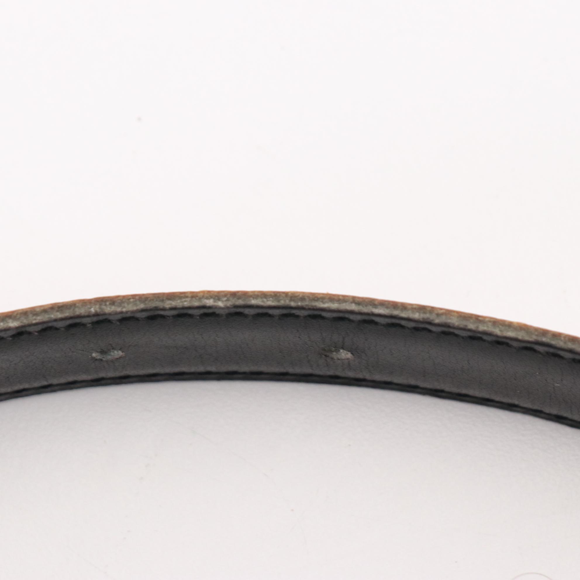 Hermès Mini Constance Reversible Belt in Clemence and Gulliver Leather