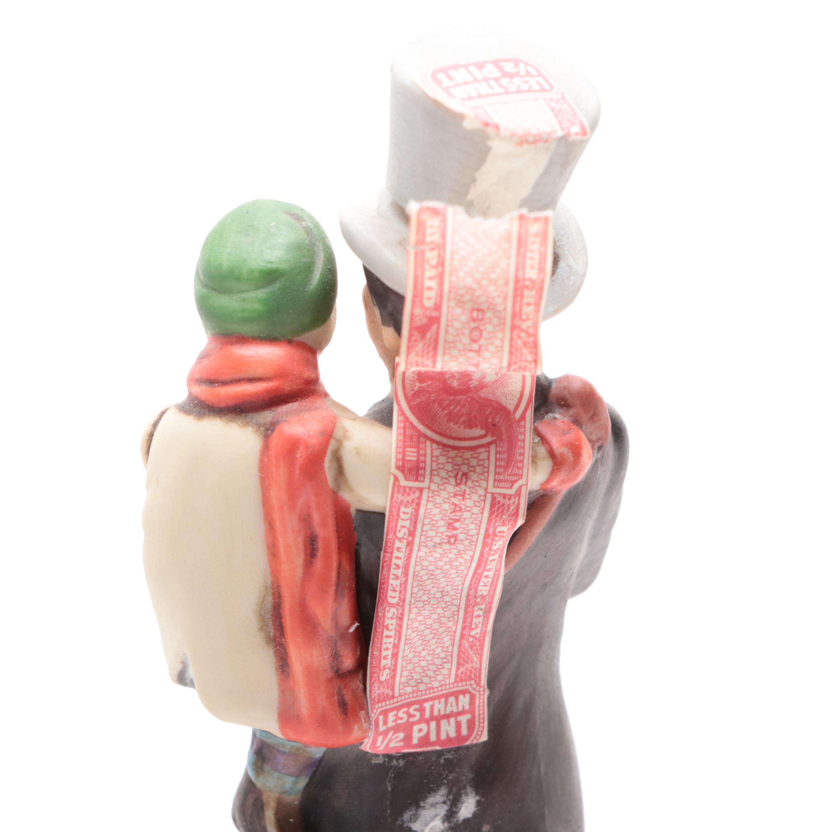 "A Christmas Carol" Ski Country Bourbon Decanters and Avon Beer Stein