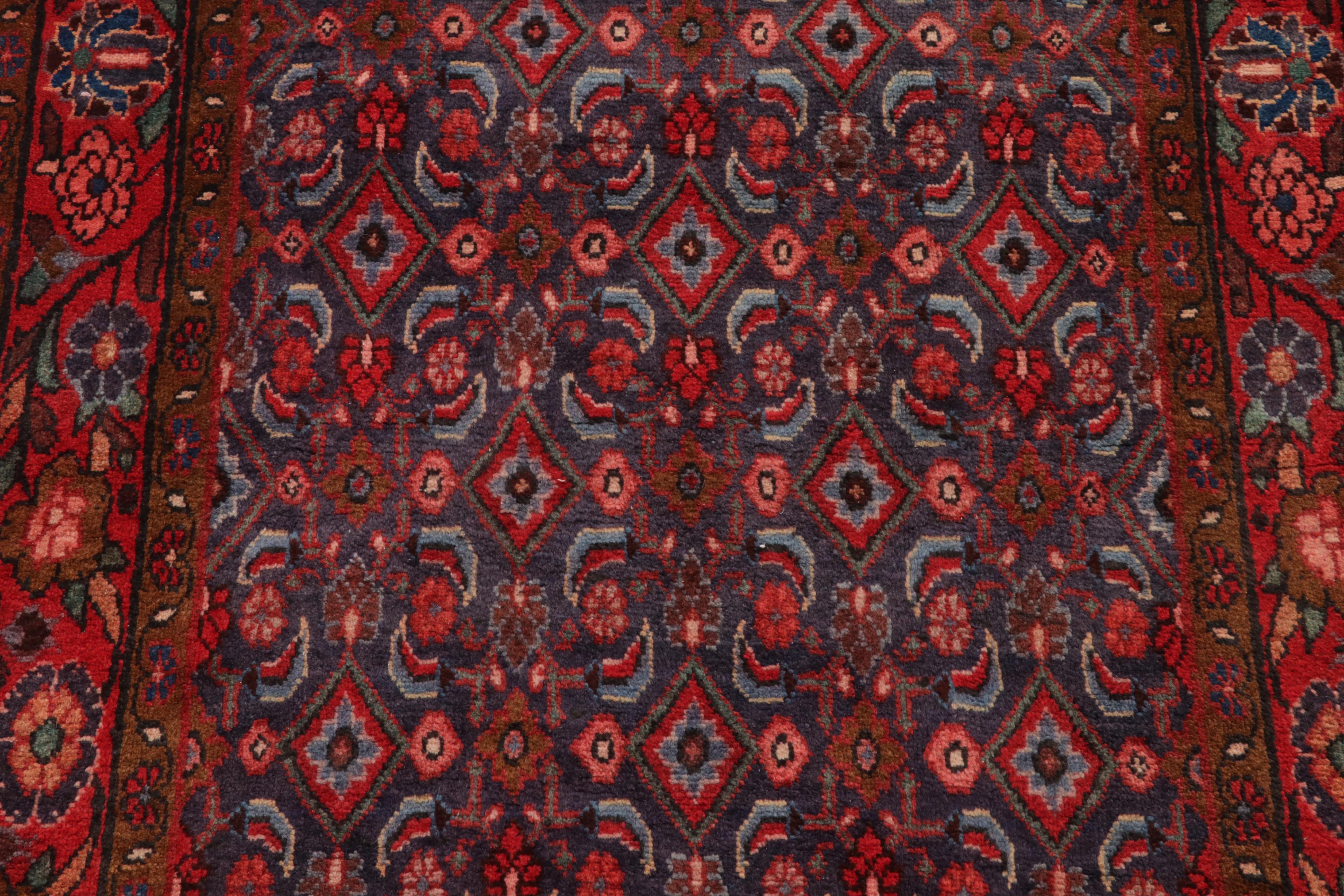 3'8 x 7'4 Hand-Knotted Persian Veramin Area Rug With Herati Motif, 1970s