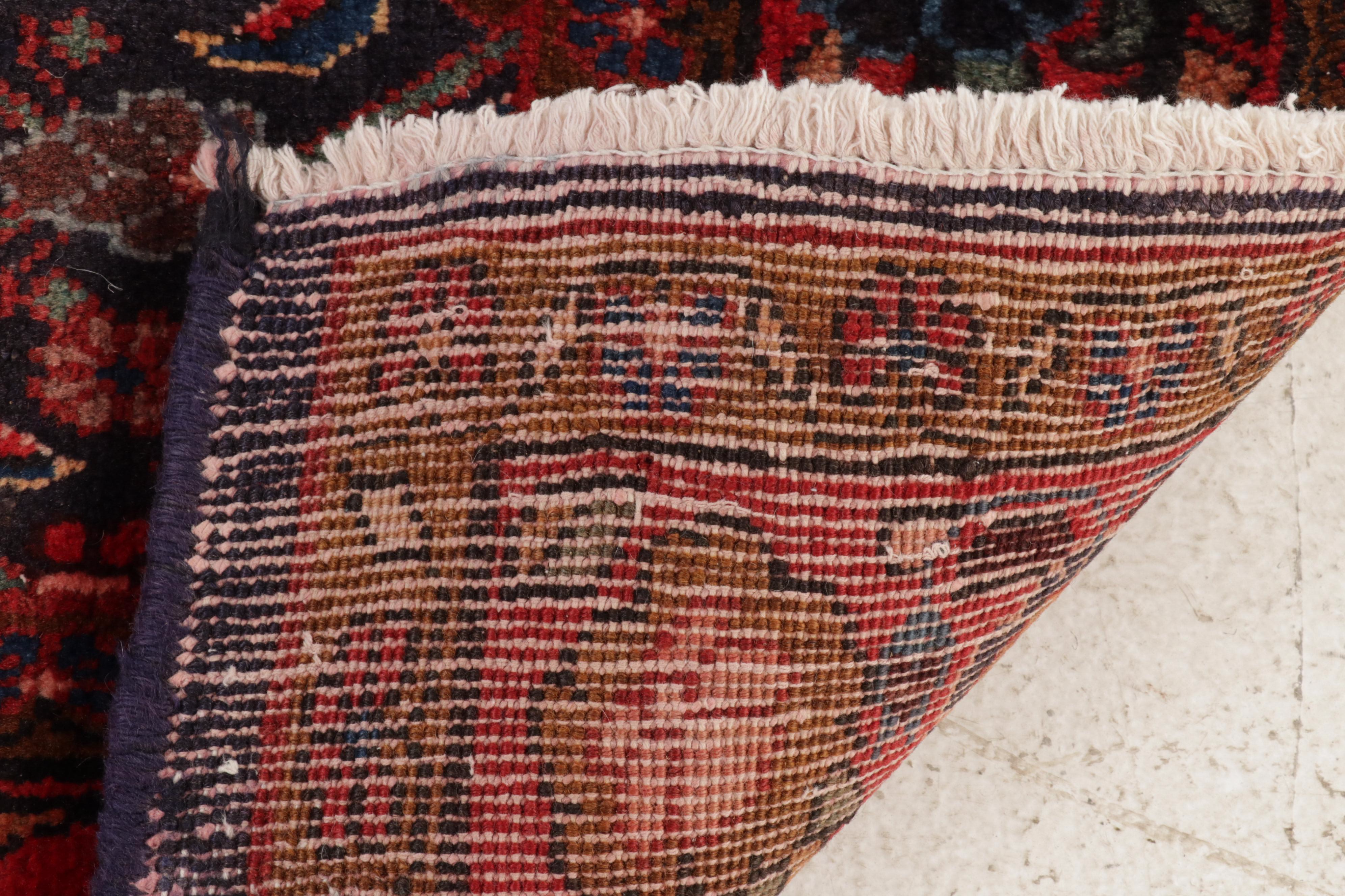 3'8 x 7'4 Hand-Knotted Persian Veramin Area Rug With Herati Motif, 1970s