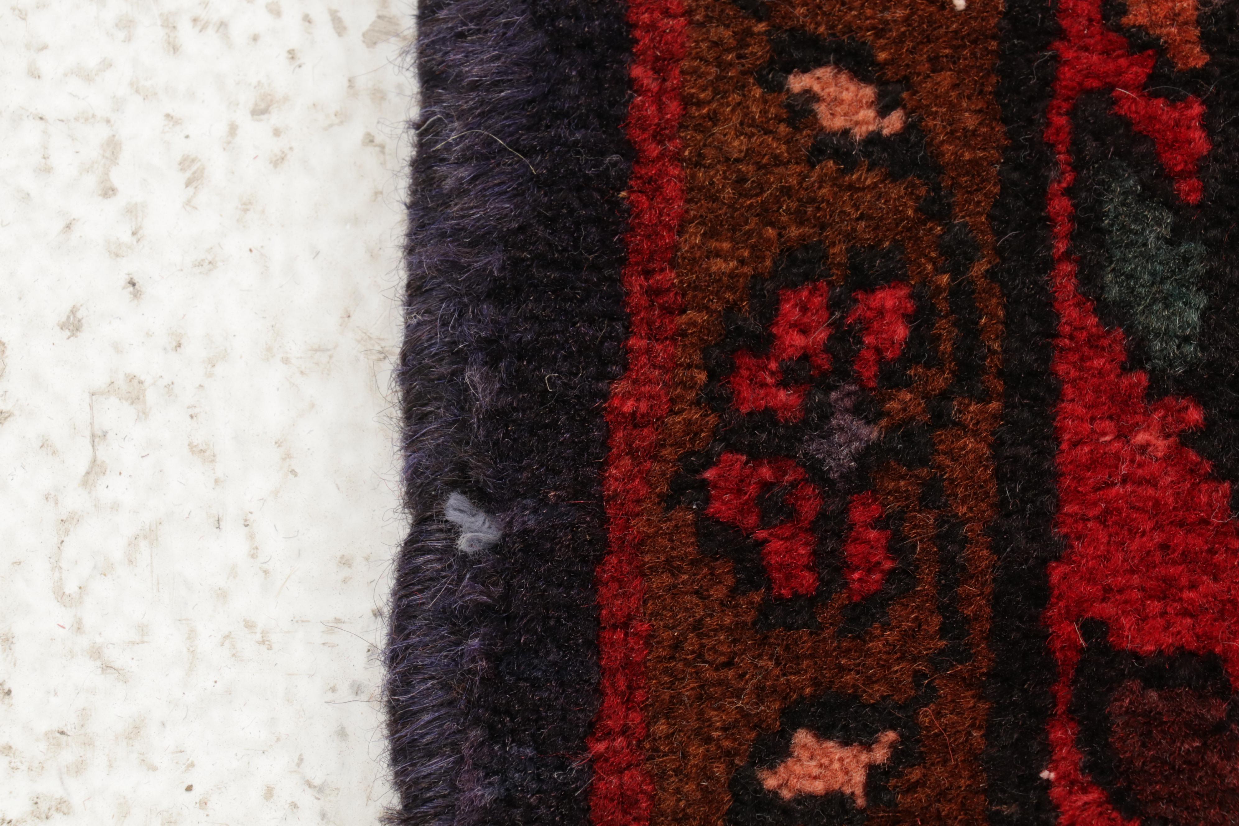 3'8 x 7'4 Hand-Knotted Persian Veramin Area Rug With Herati Motif, 1970s