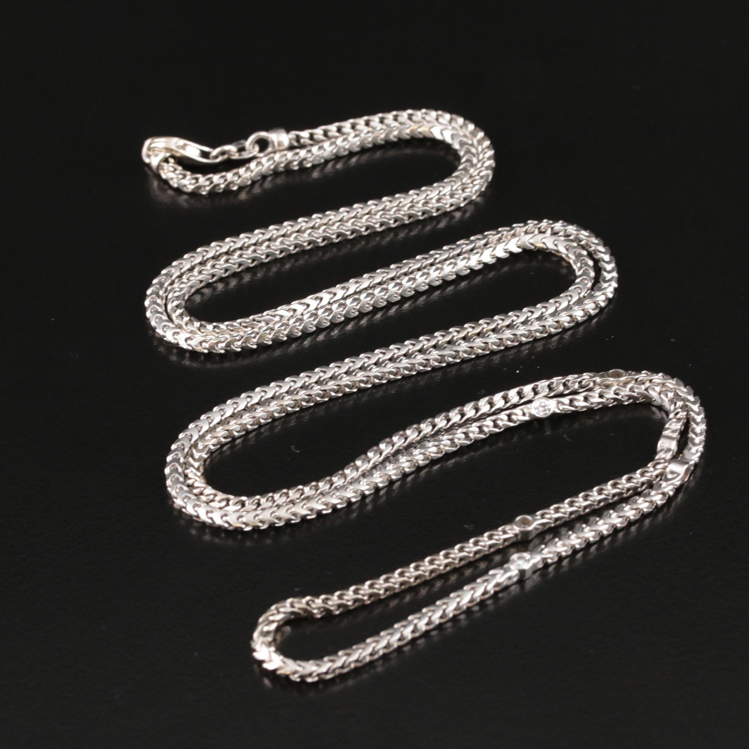 Italian 14K 0.36 CTW Diamond Station Necklace