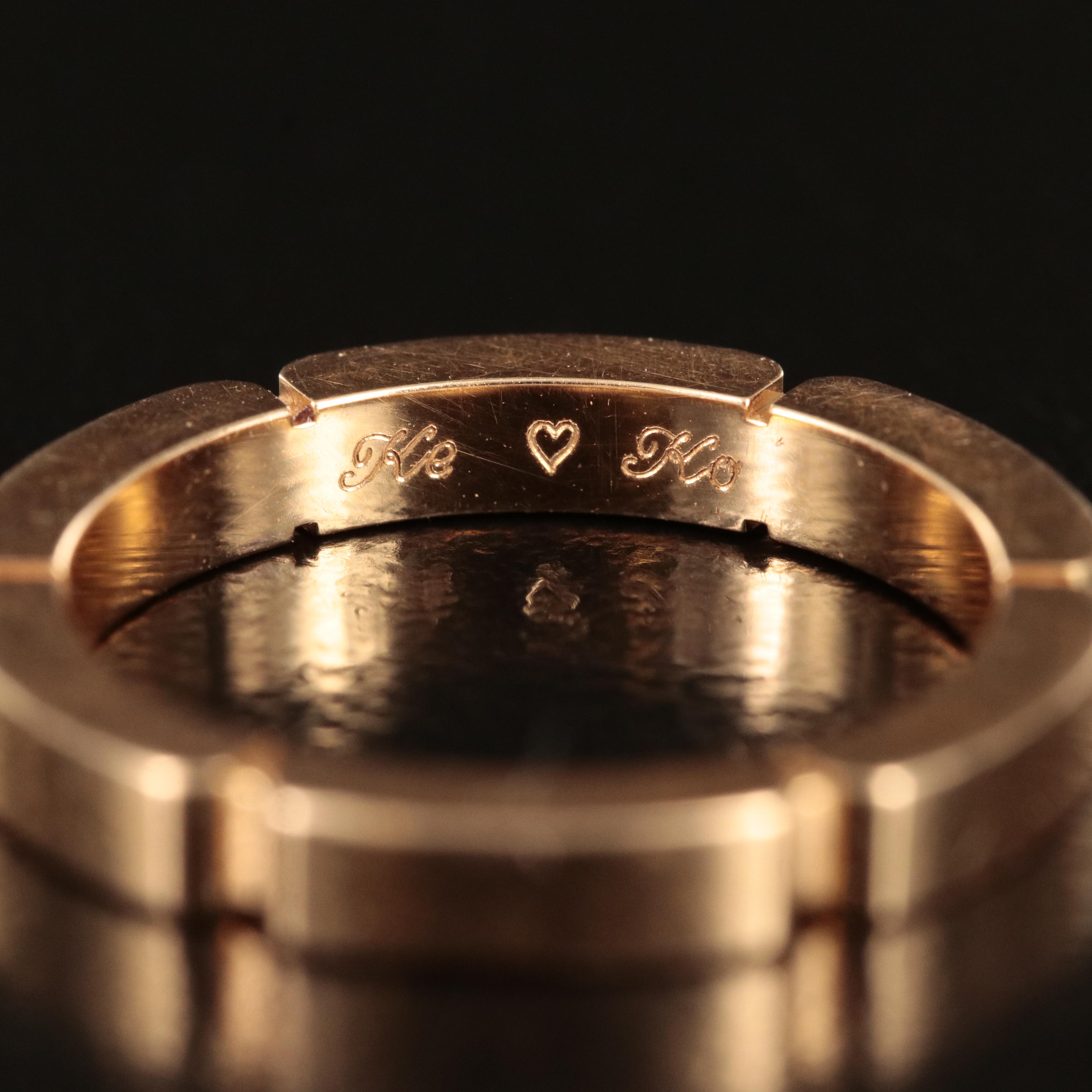 Cartier "Maillon Panthère" 18K Rose Gold 0.06 CTW Diamond Ring