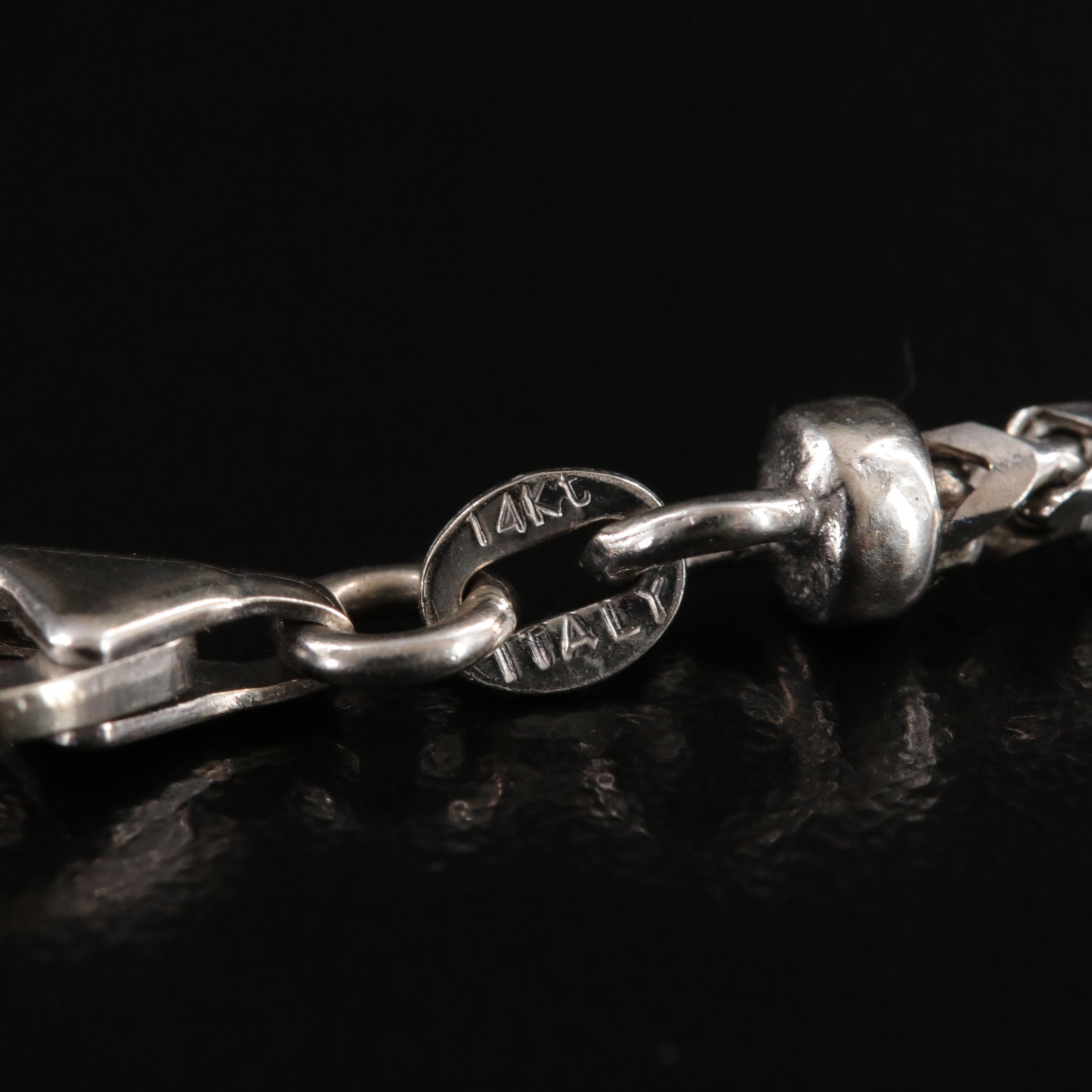 Italian 14K 0.36 CTW Diamond Station Necklace