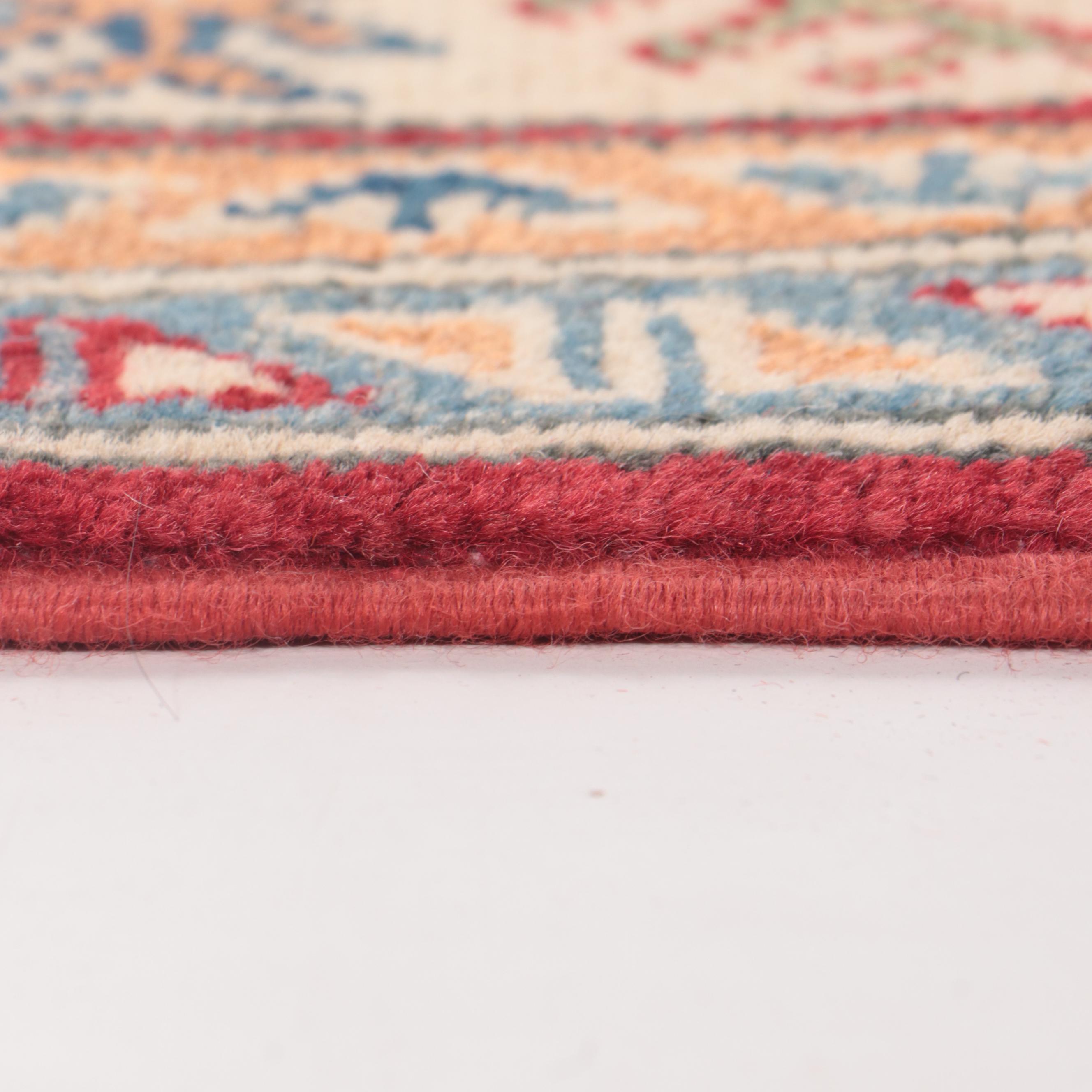 3'11 x 6'2 Hand-Knotted Pakistani Kazak-Style Area Rug