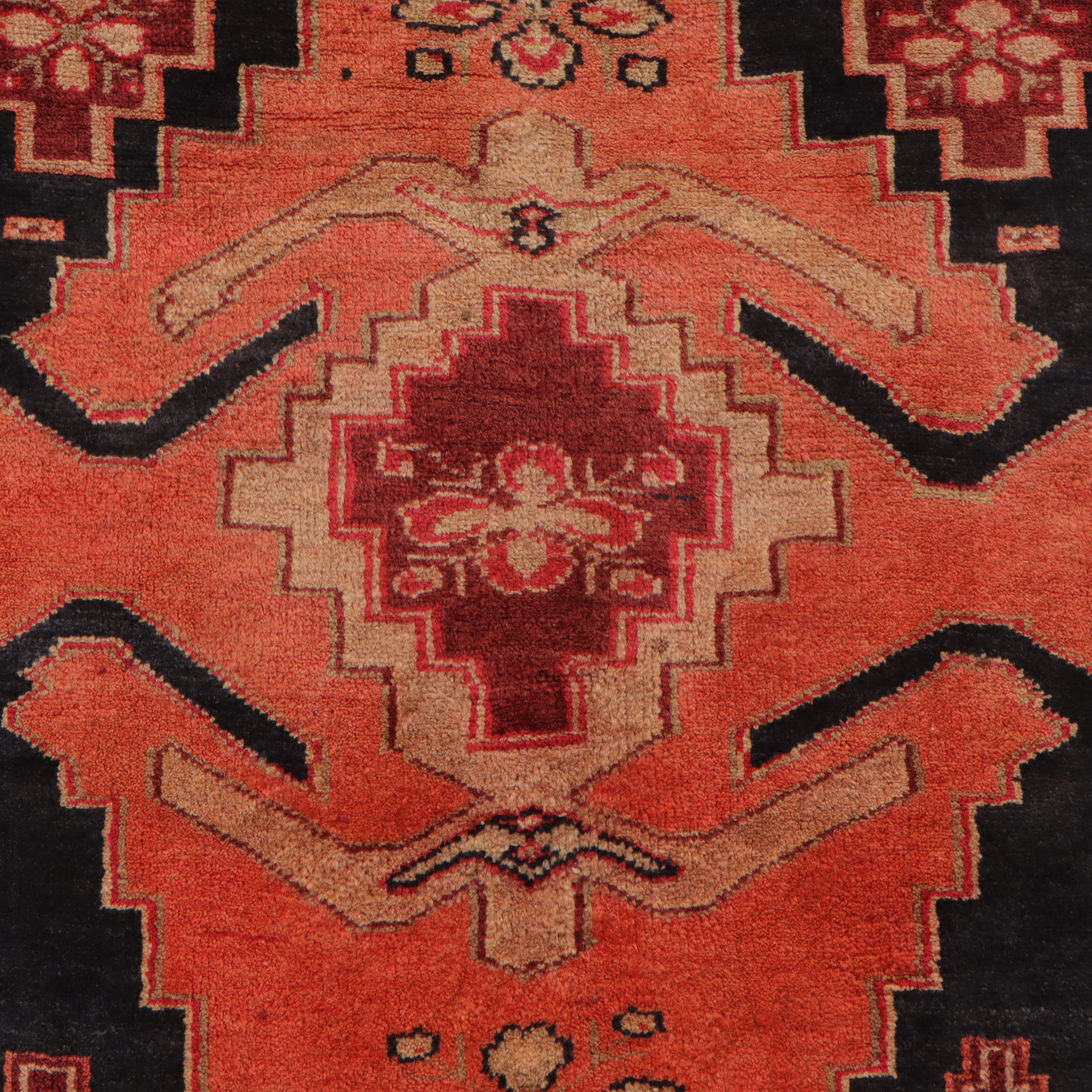 3'7 x 9'9 Hand-Knotted Persian Kurdish Long Rug