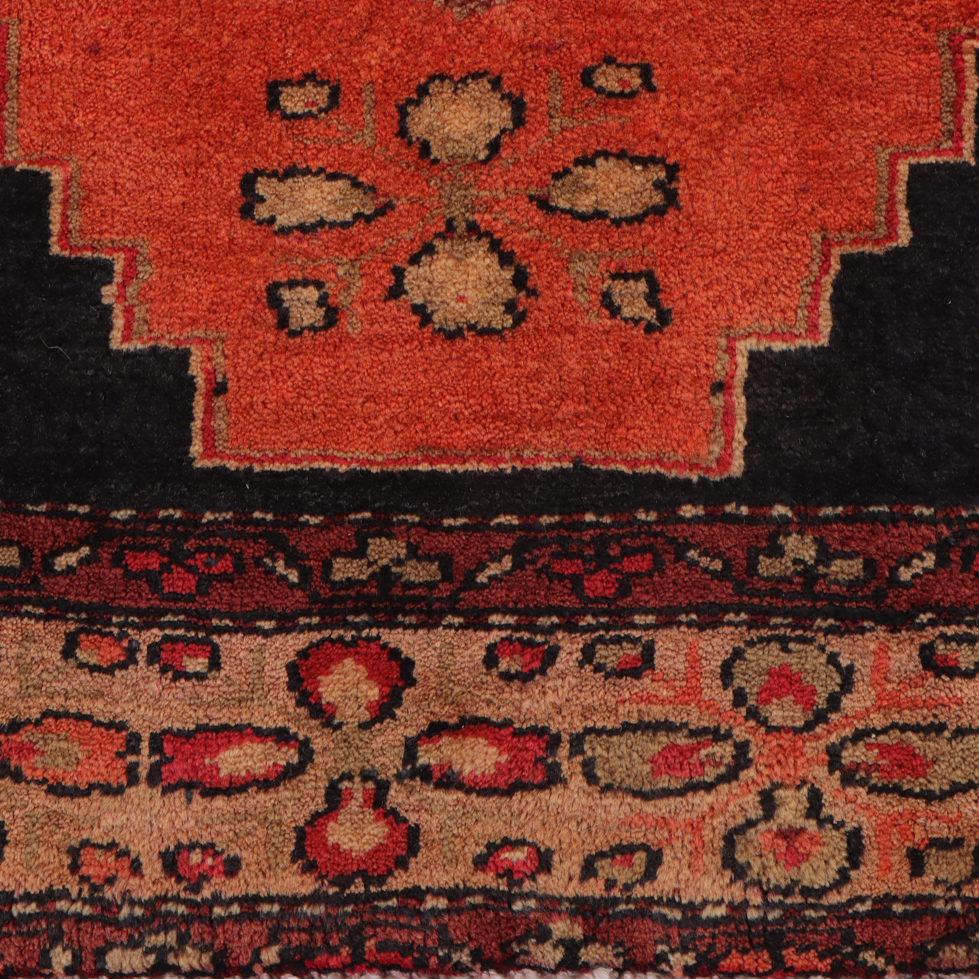 3'7 x 9'9 Hand-Knotted Persian Kurdish Long Rug