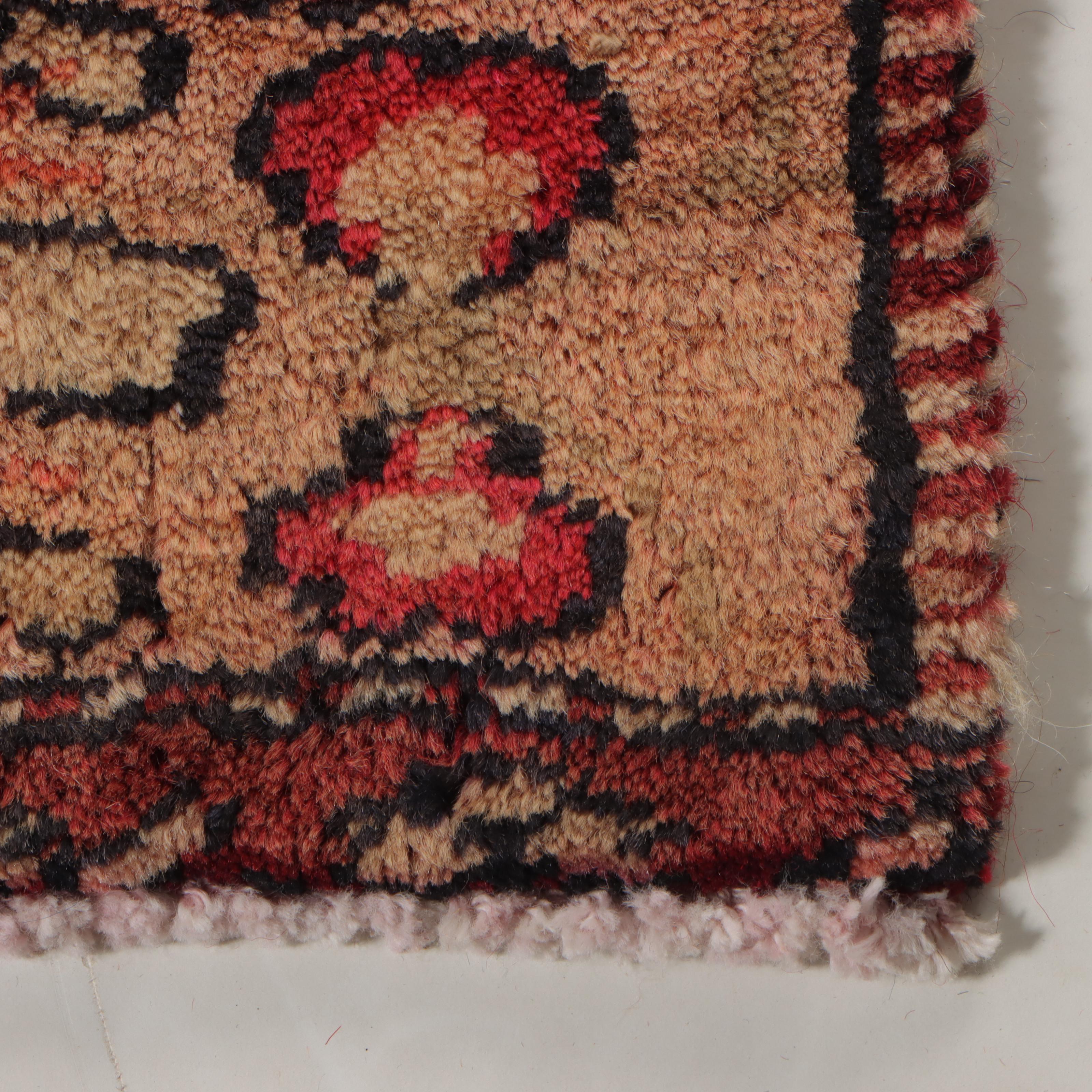 3'7 x 9'9 Hand-Knotted Persian Kurdish Long Rug