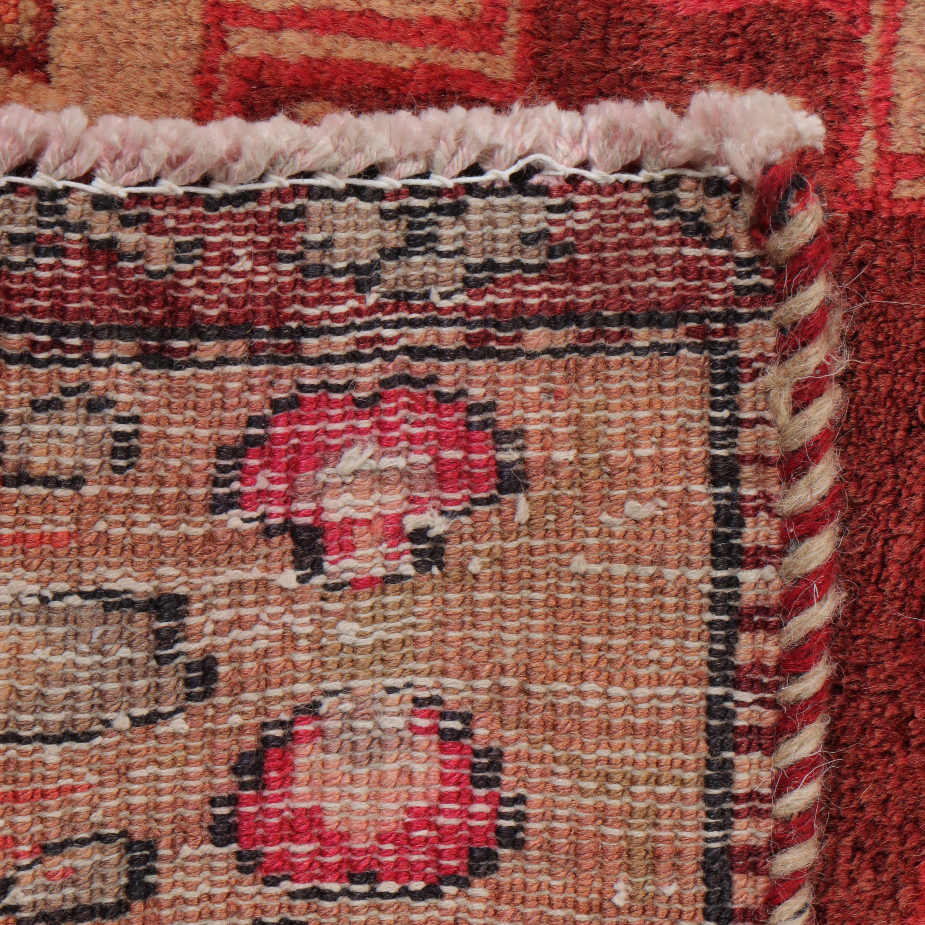 3'7 x 9'9 Hand-Knotted Persian Kurdish Long Rug