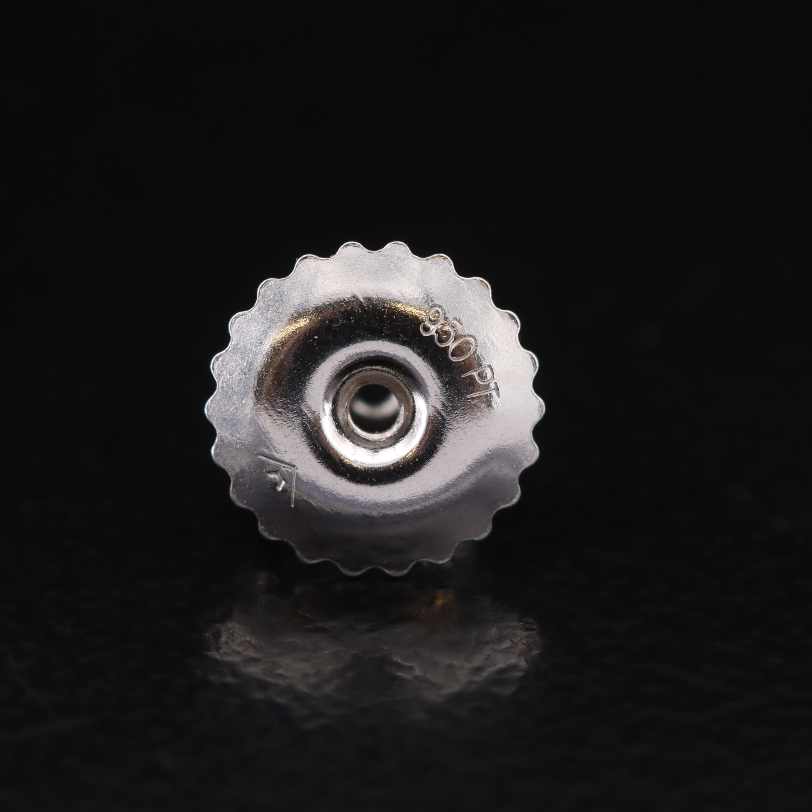 Platinum 4.92 CTW Lab Grown Diamond Stud Earrings