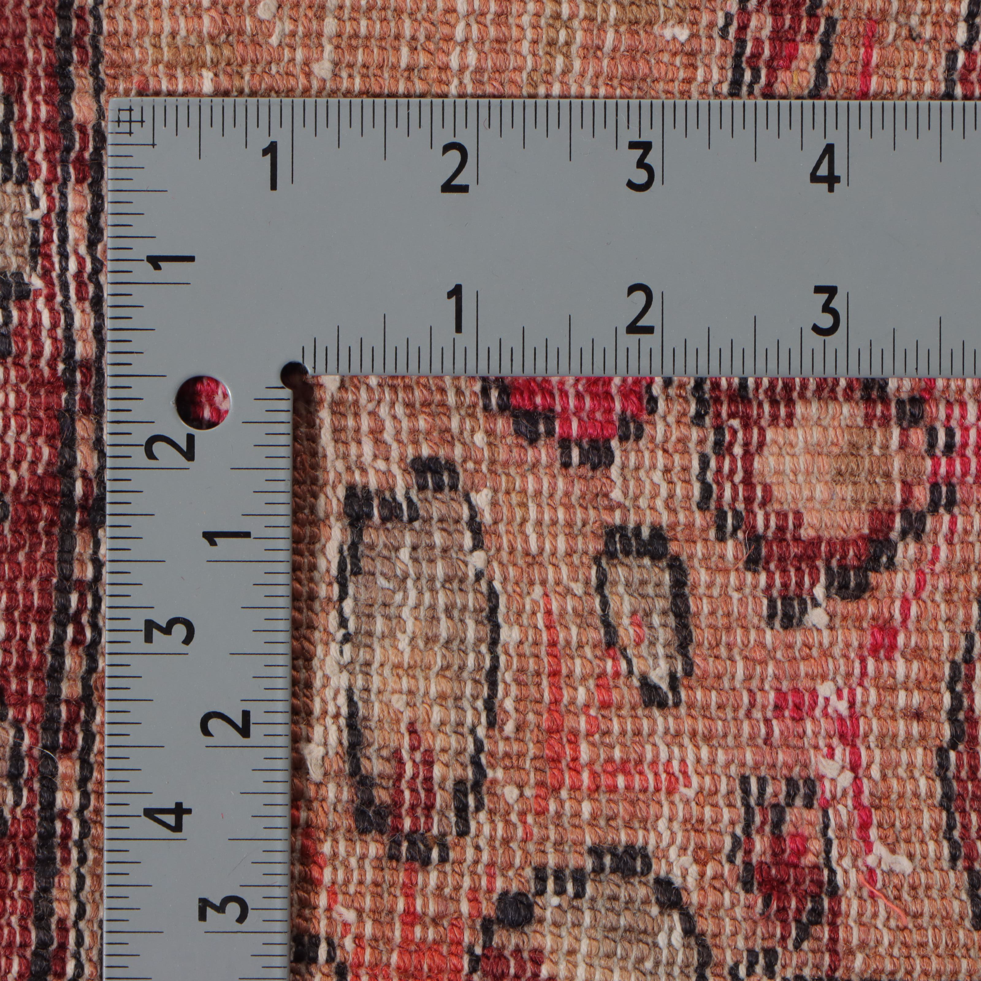 3'7 x 9'9 Hand-Knotted Persian Kurdish Long Rug