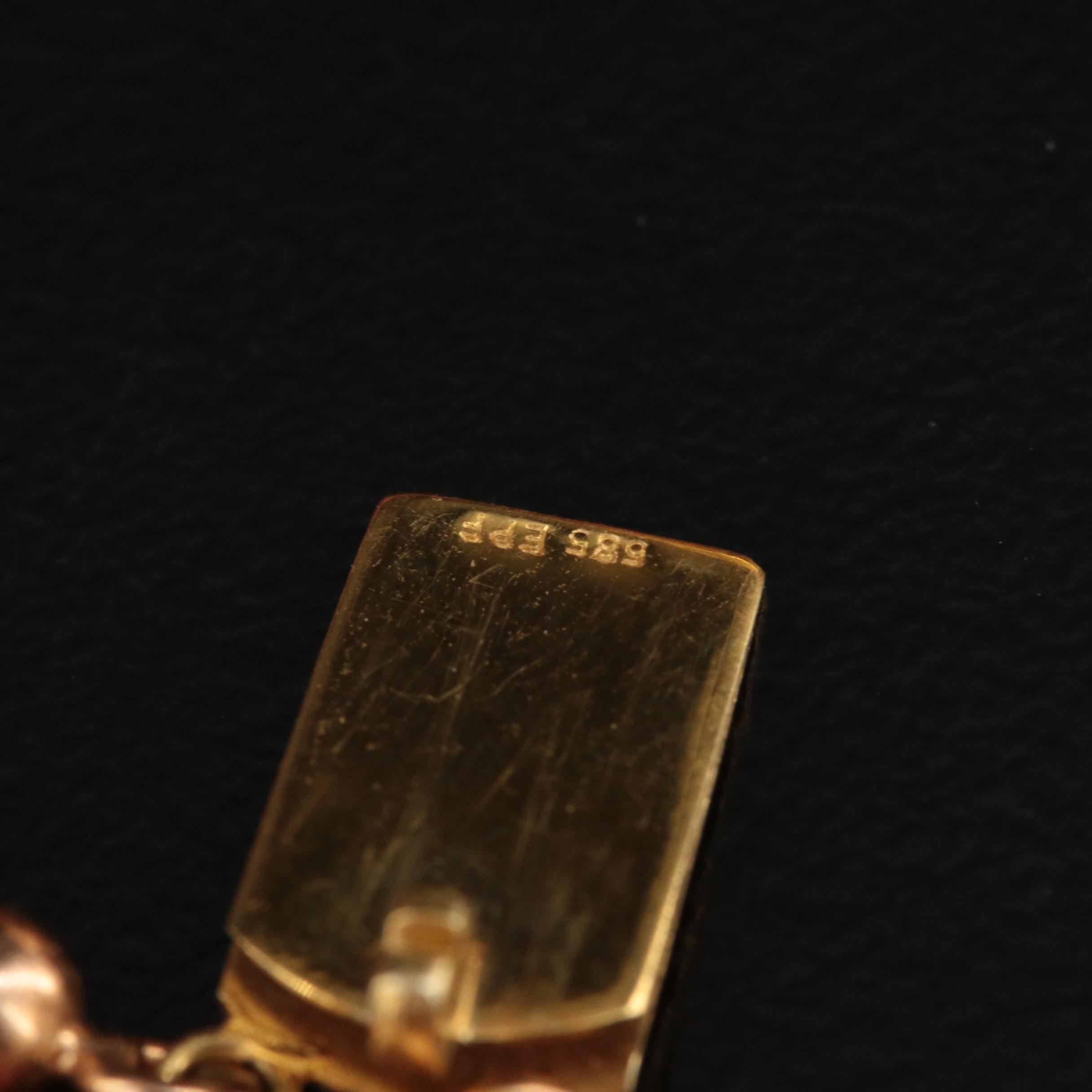 Graduated Triple Strand Branch Coral Necklace with 14K Clasp