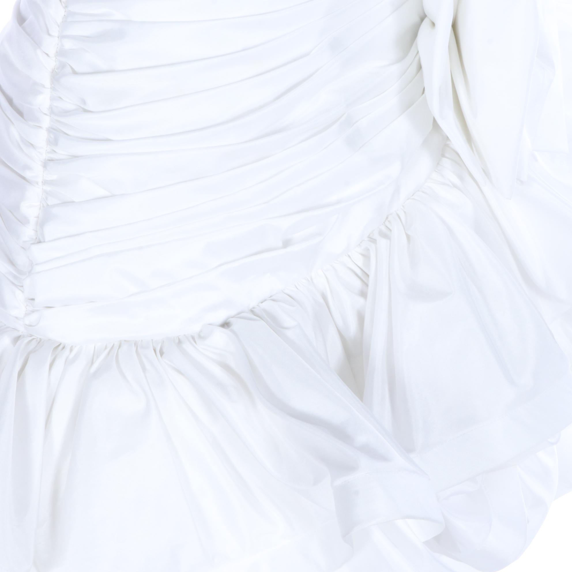 Julie Duroché for After Five Strapless Bow Ruffle Ruched Bodycon Dress