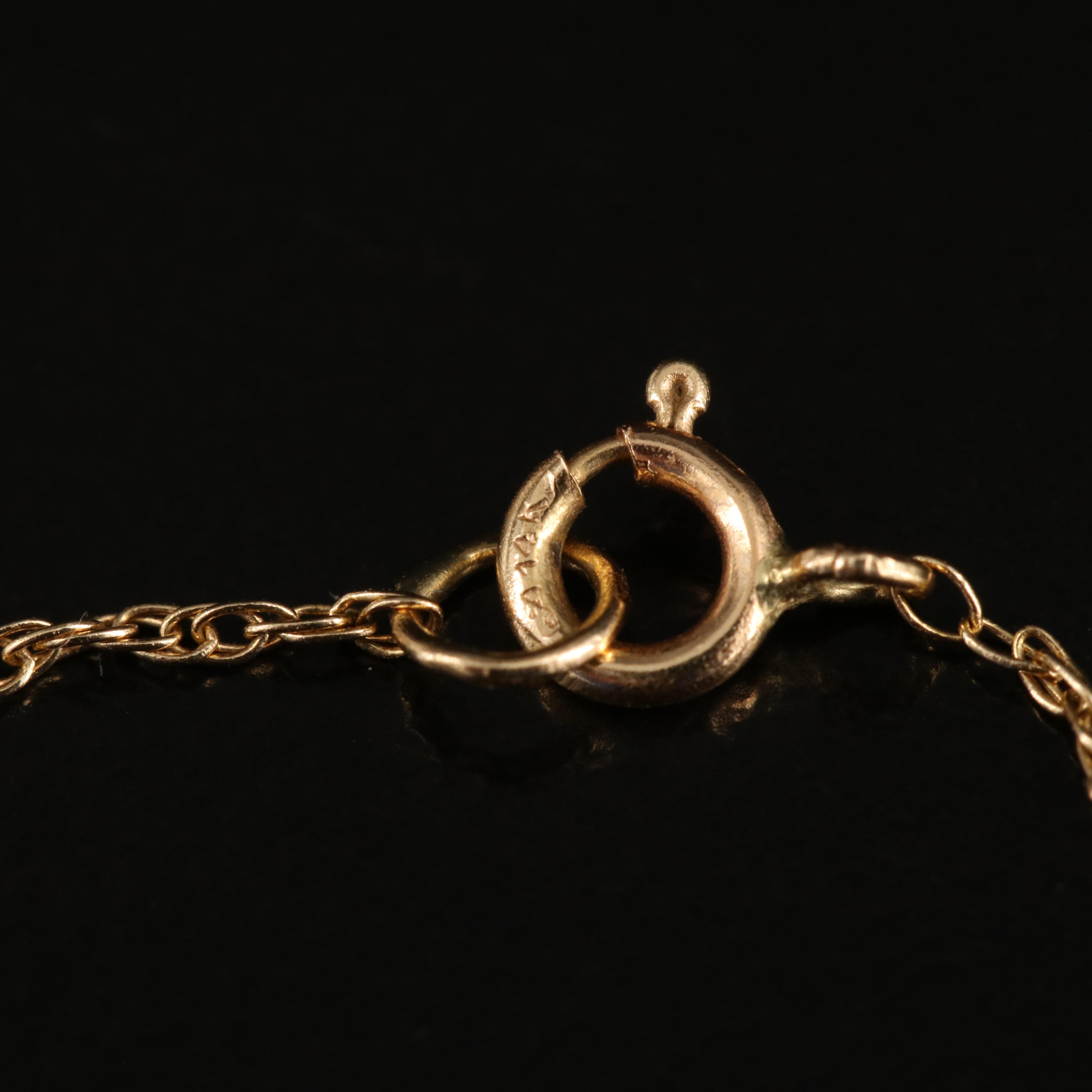 14K Diamond and Sapphire Cross Necklace