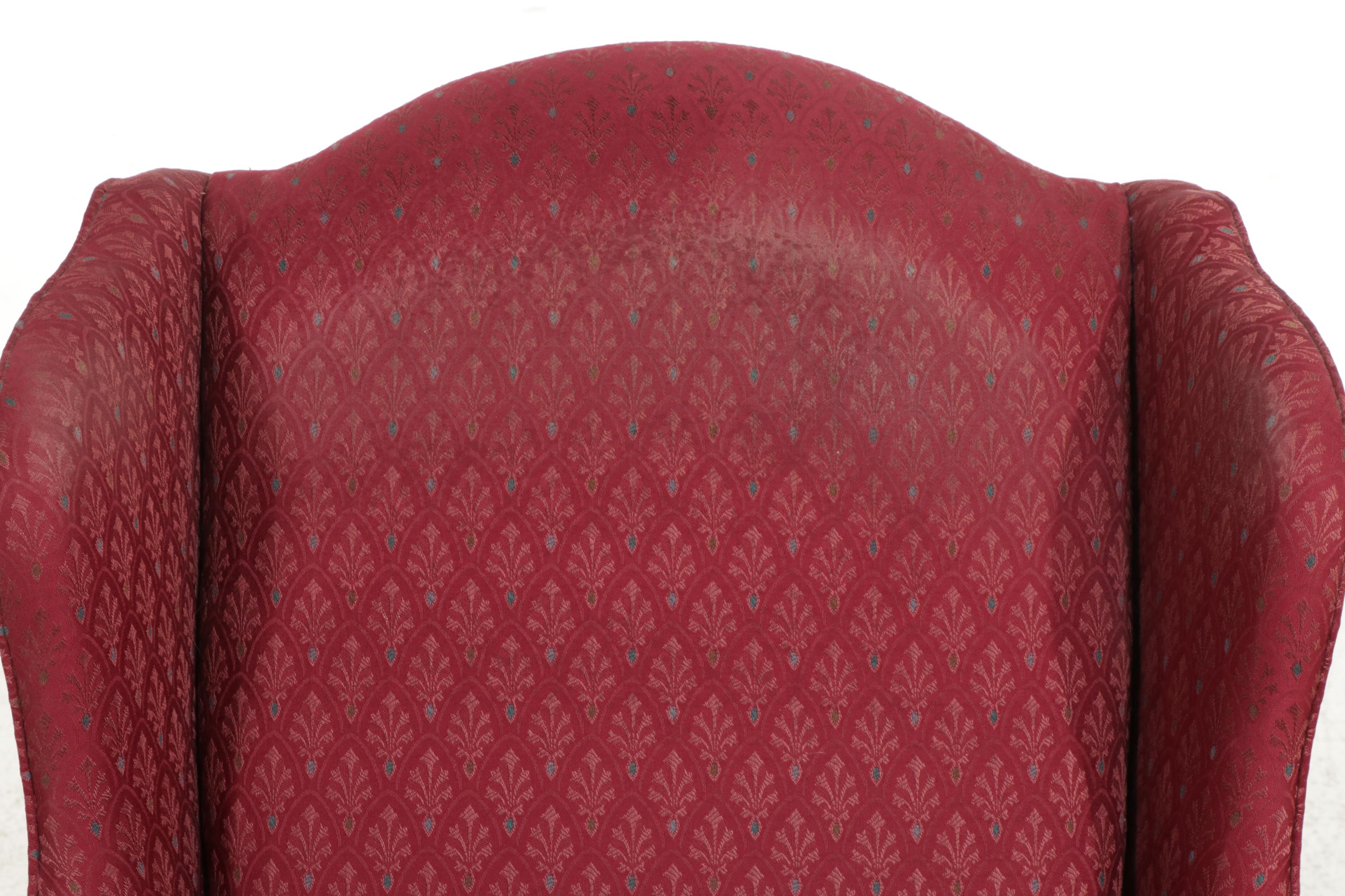 Sherrill Georgian Style Wingback Armchair, Late 20th Century