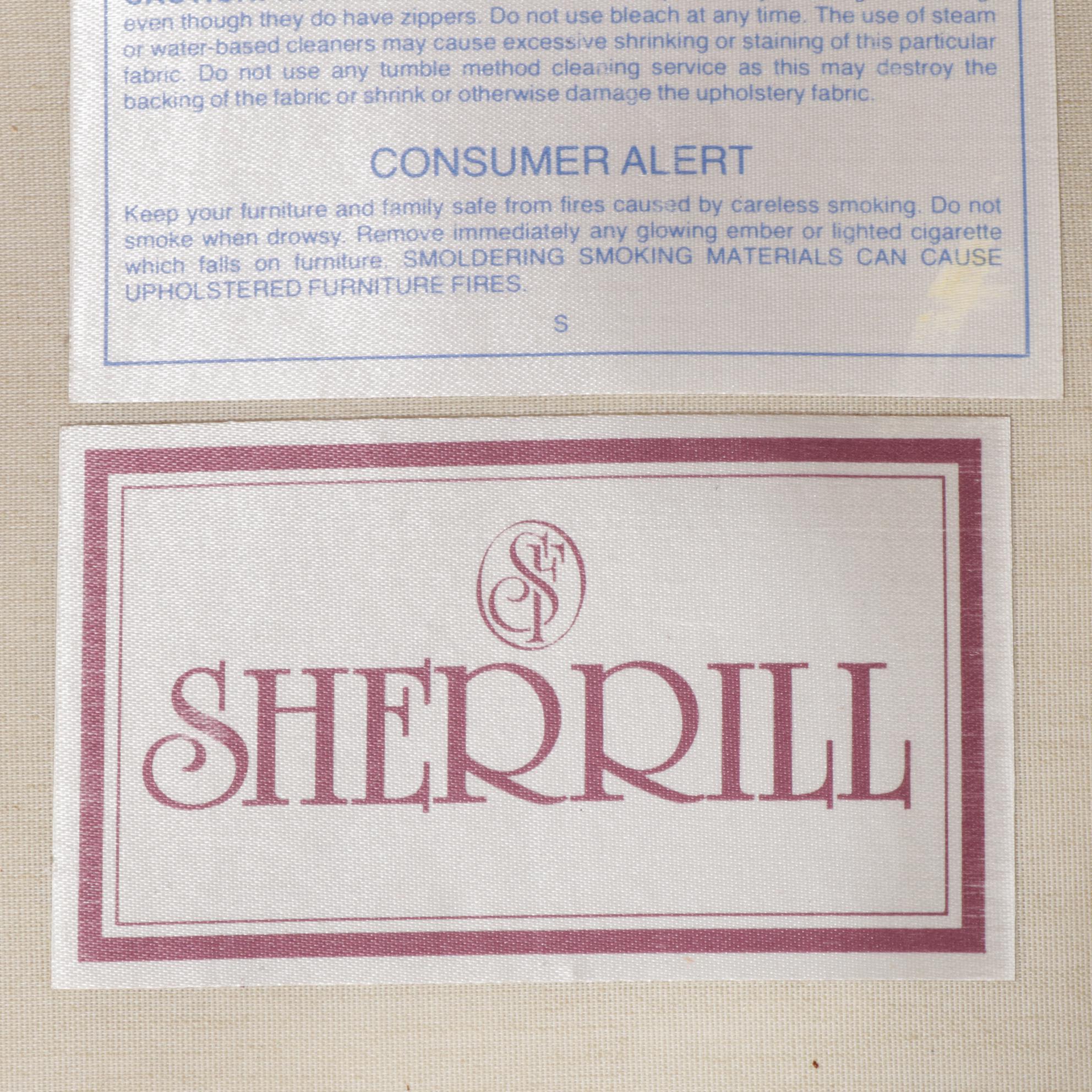 Sherrill Georgian Style Wingback Armchair, Late 20th Century