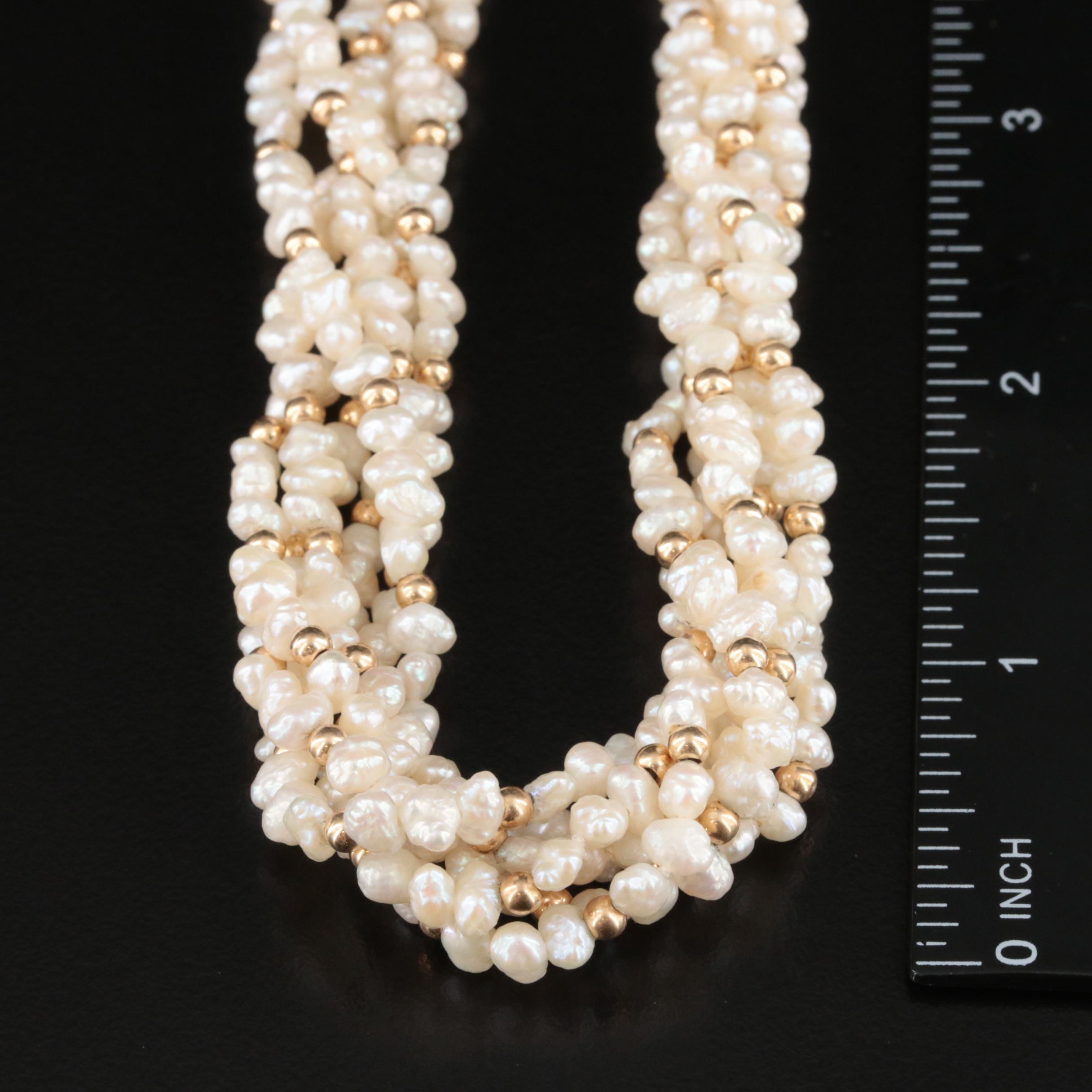 14K Baroque Pearl Torsade