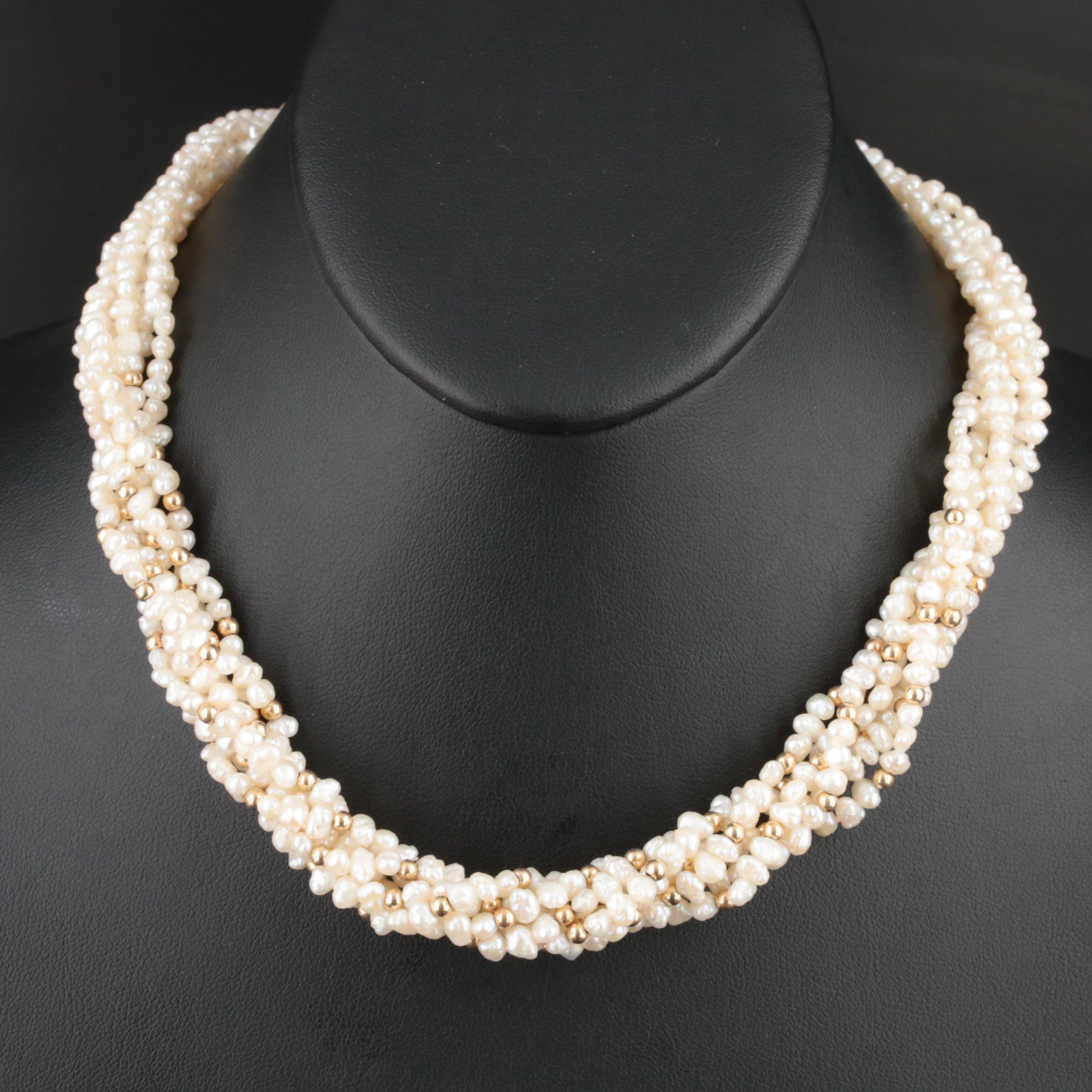 14K Baroque Pearl Torsade