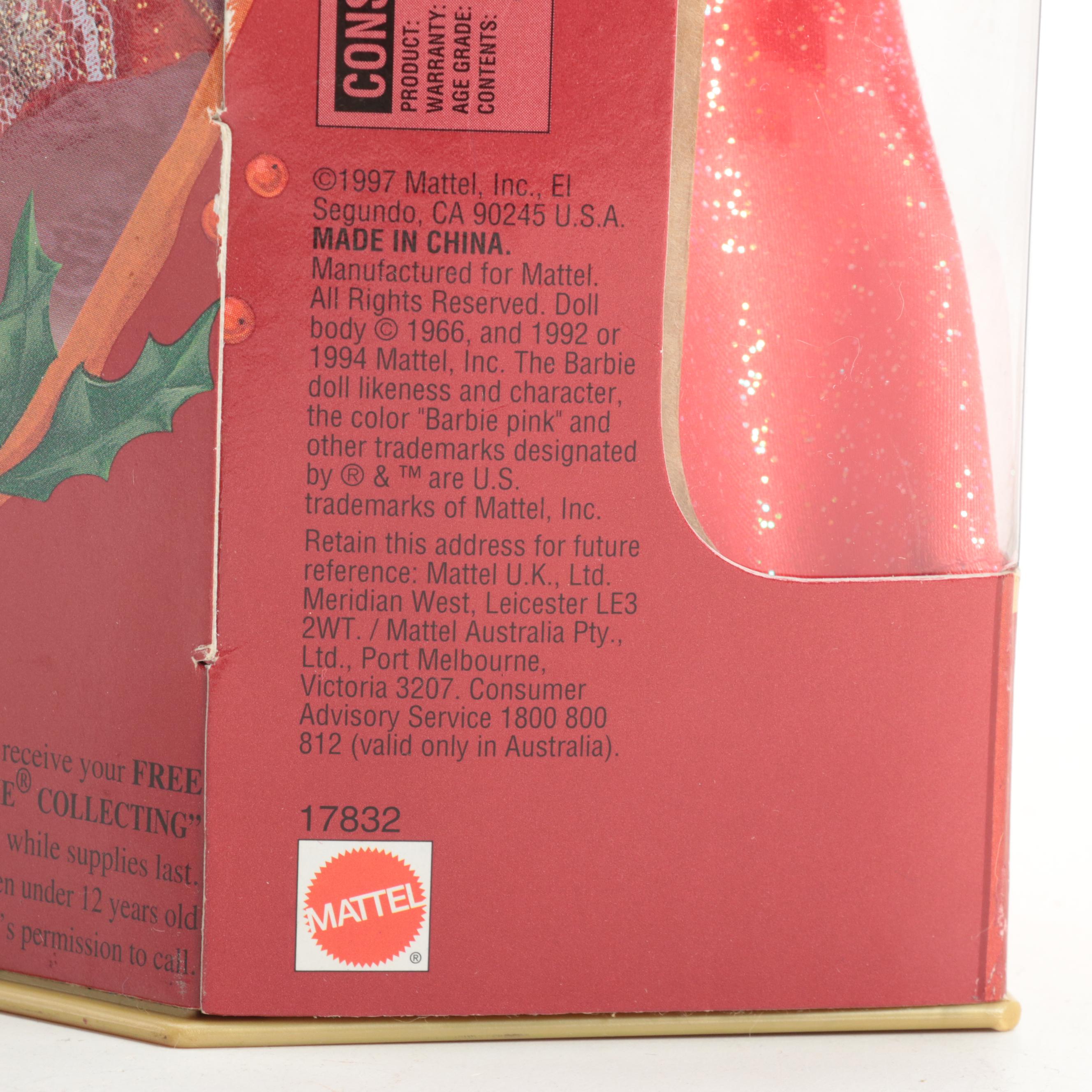 Mattel Barbie Happy Holidays Special Edition Doll, 1997